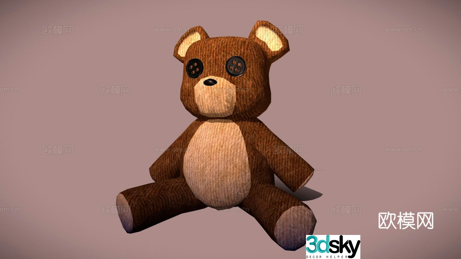 teddy bear 3d model