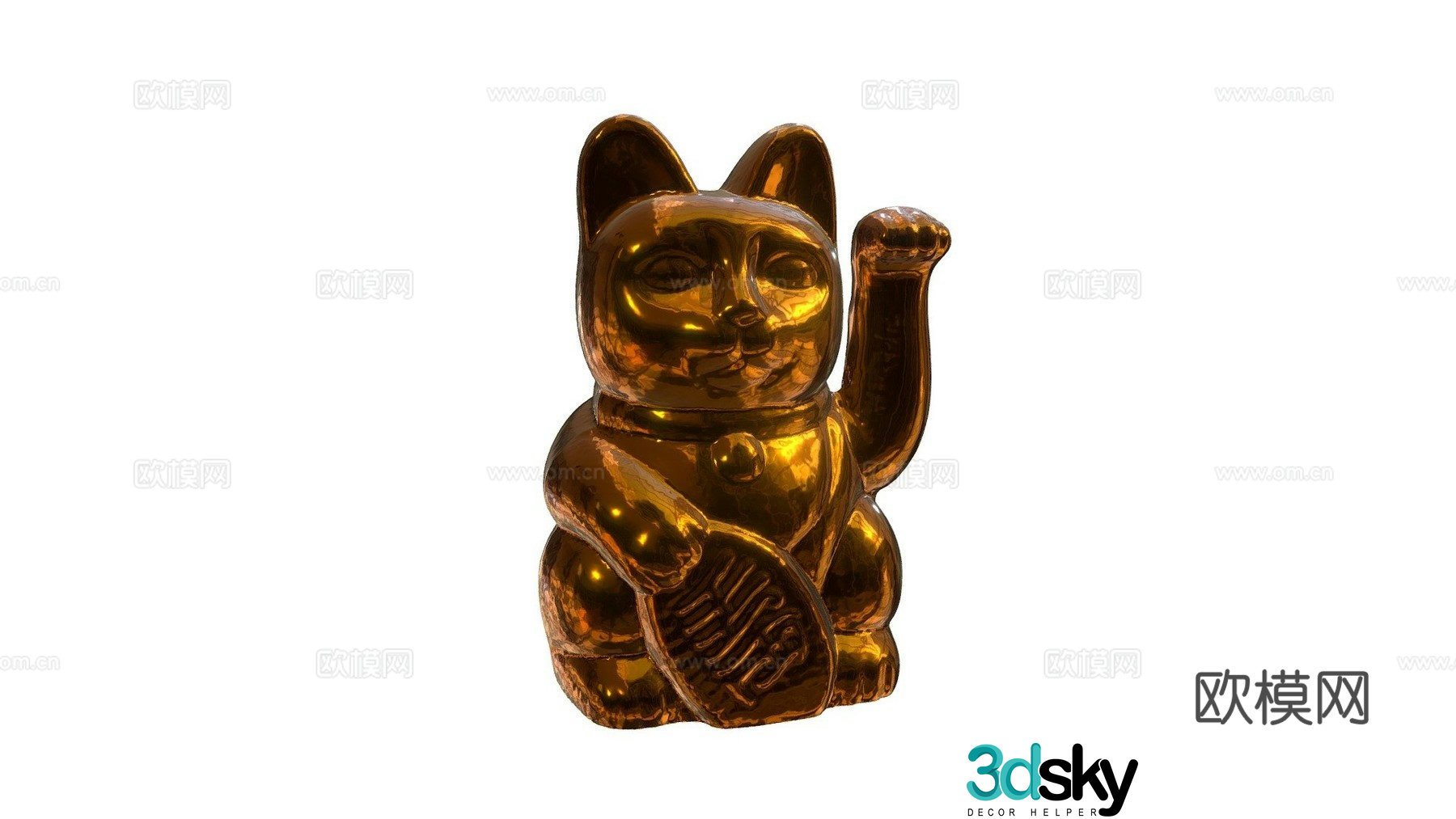 Lucky cat 3d model