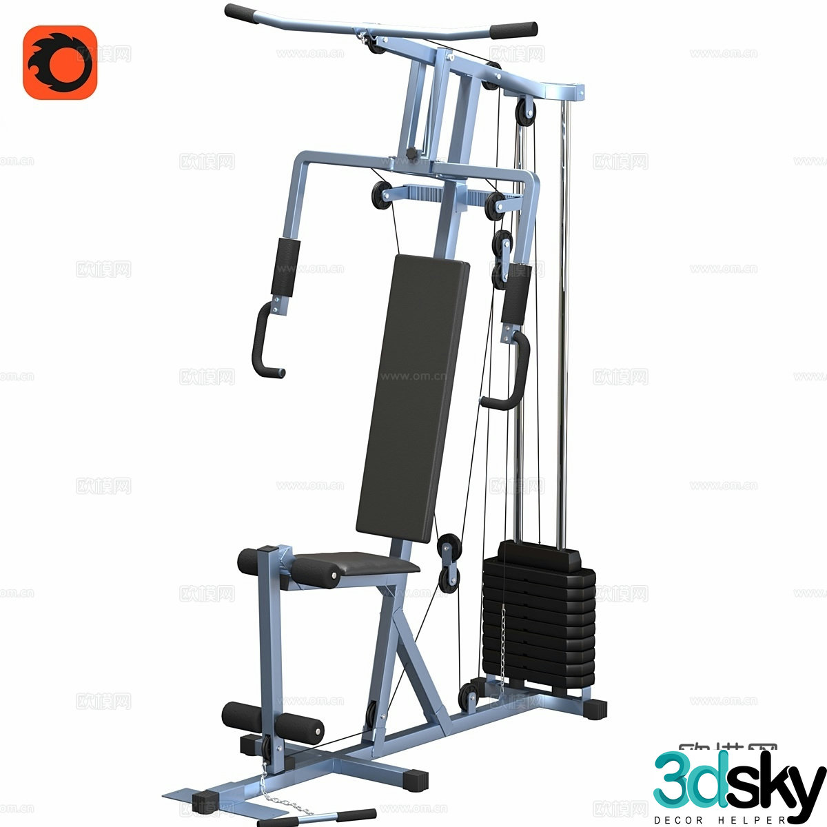 Strength trainer 3d model