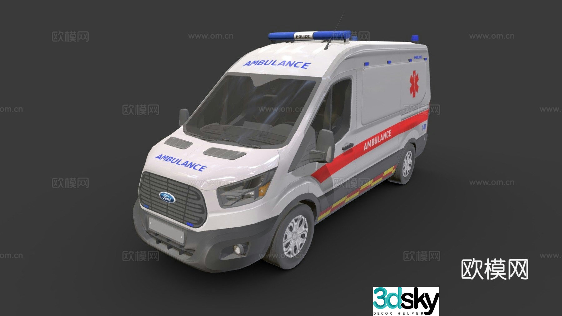 ambulance 3d model