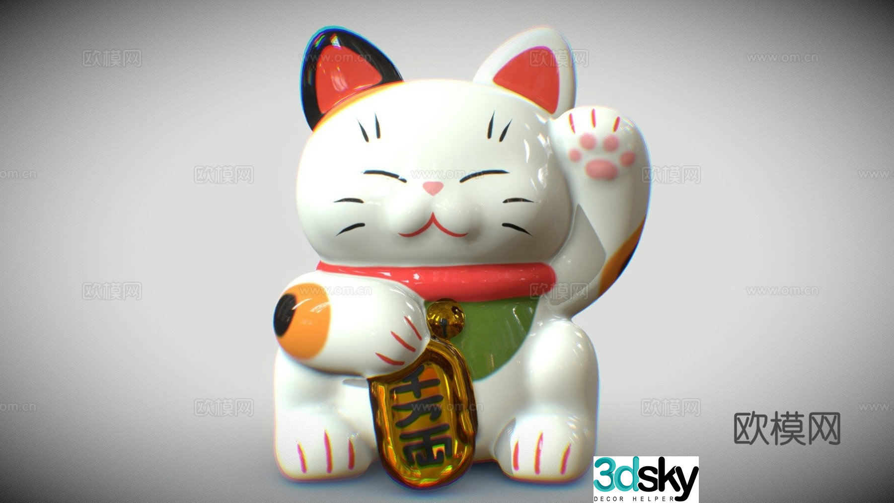 Lucky cat 3d model