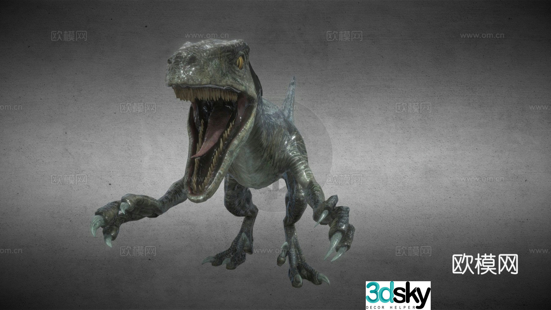 blue 3d model