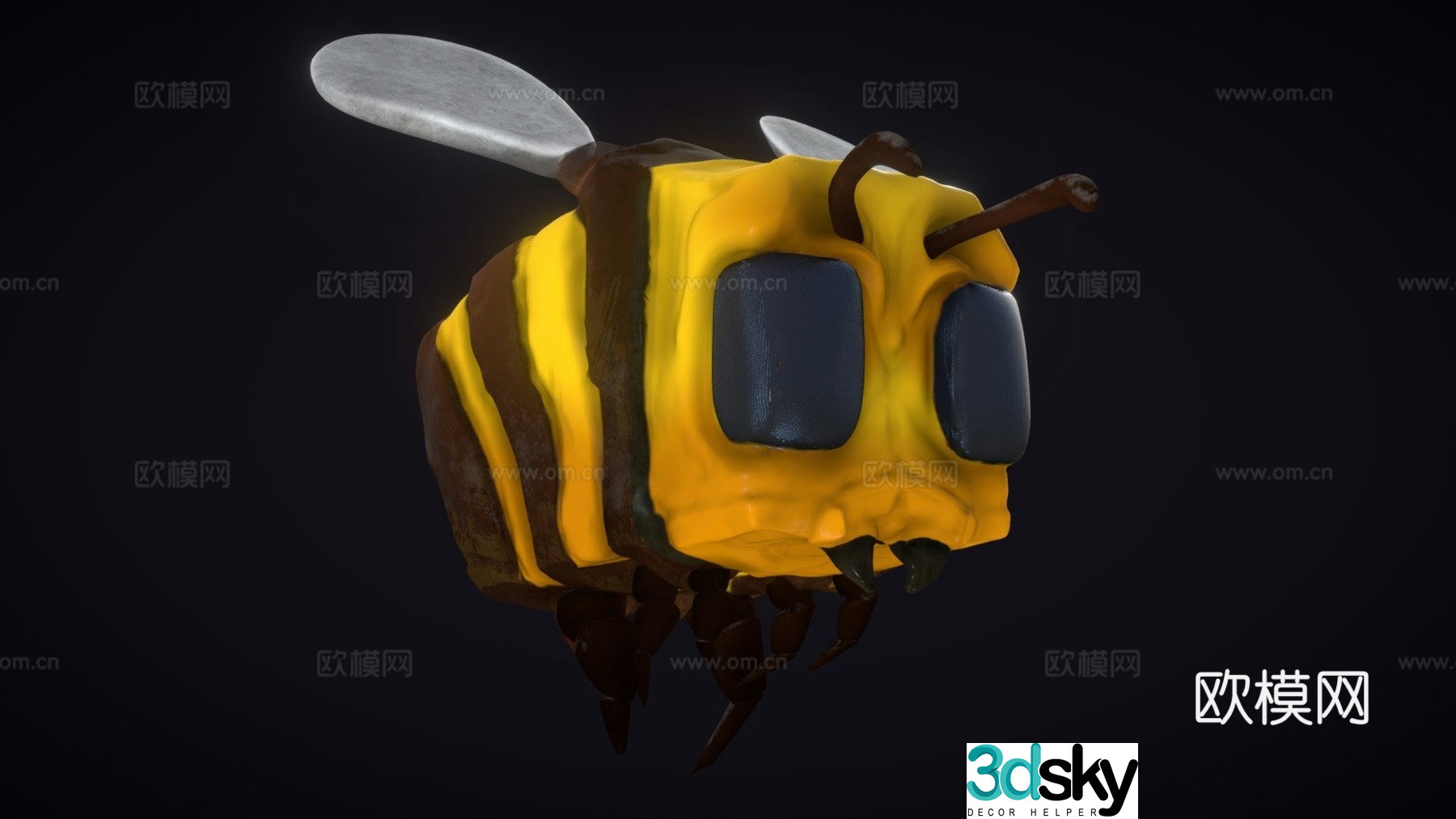 minecraft bee 3d model