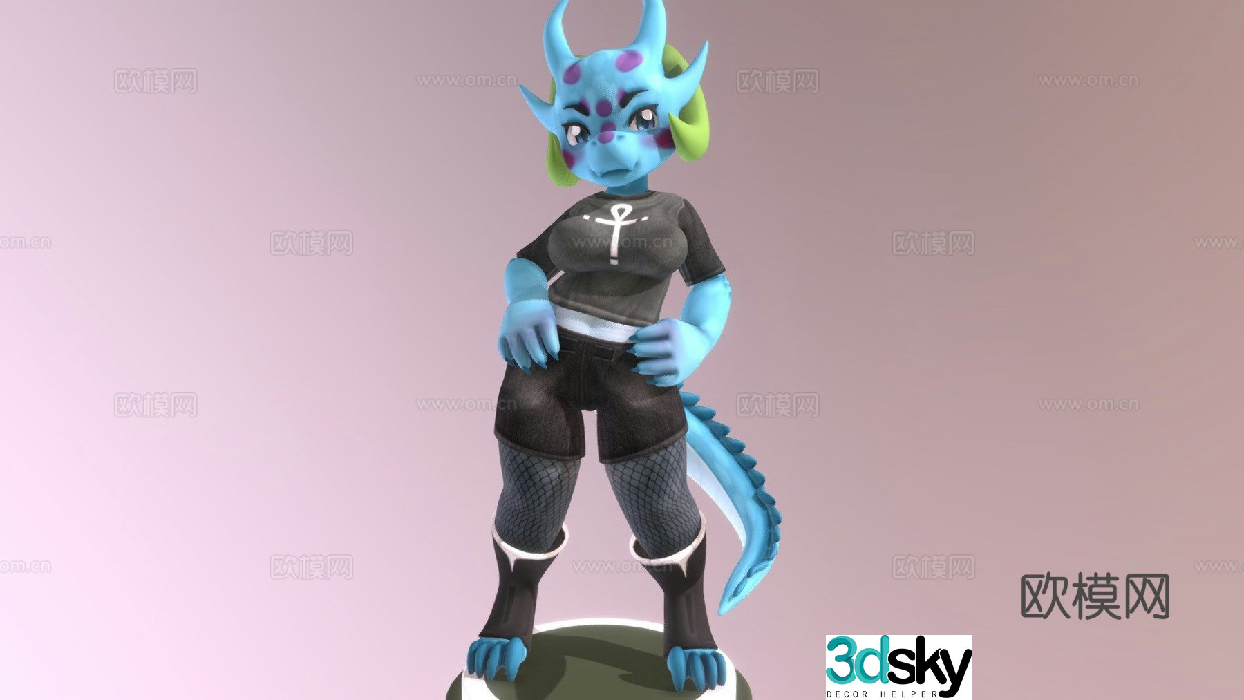 cyrillic 3d model
