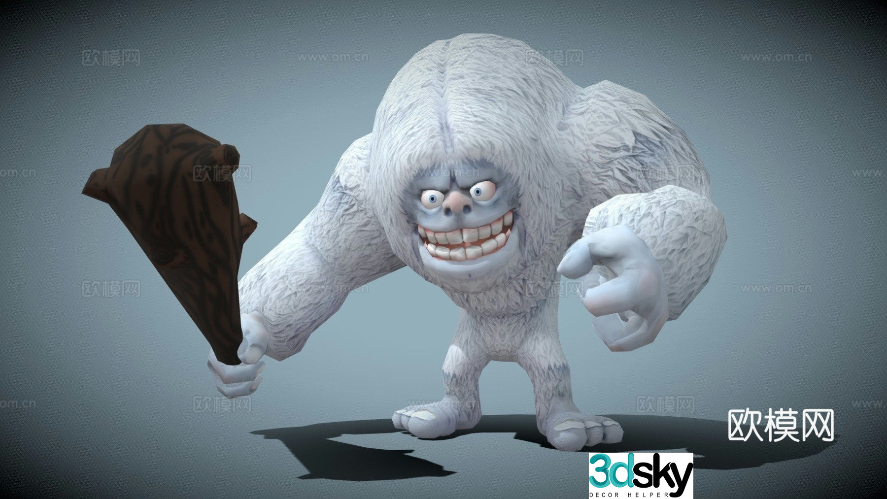 DRT-Cartoon Pet-Snowman 3d model