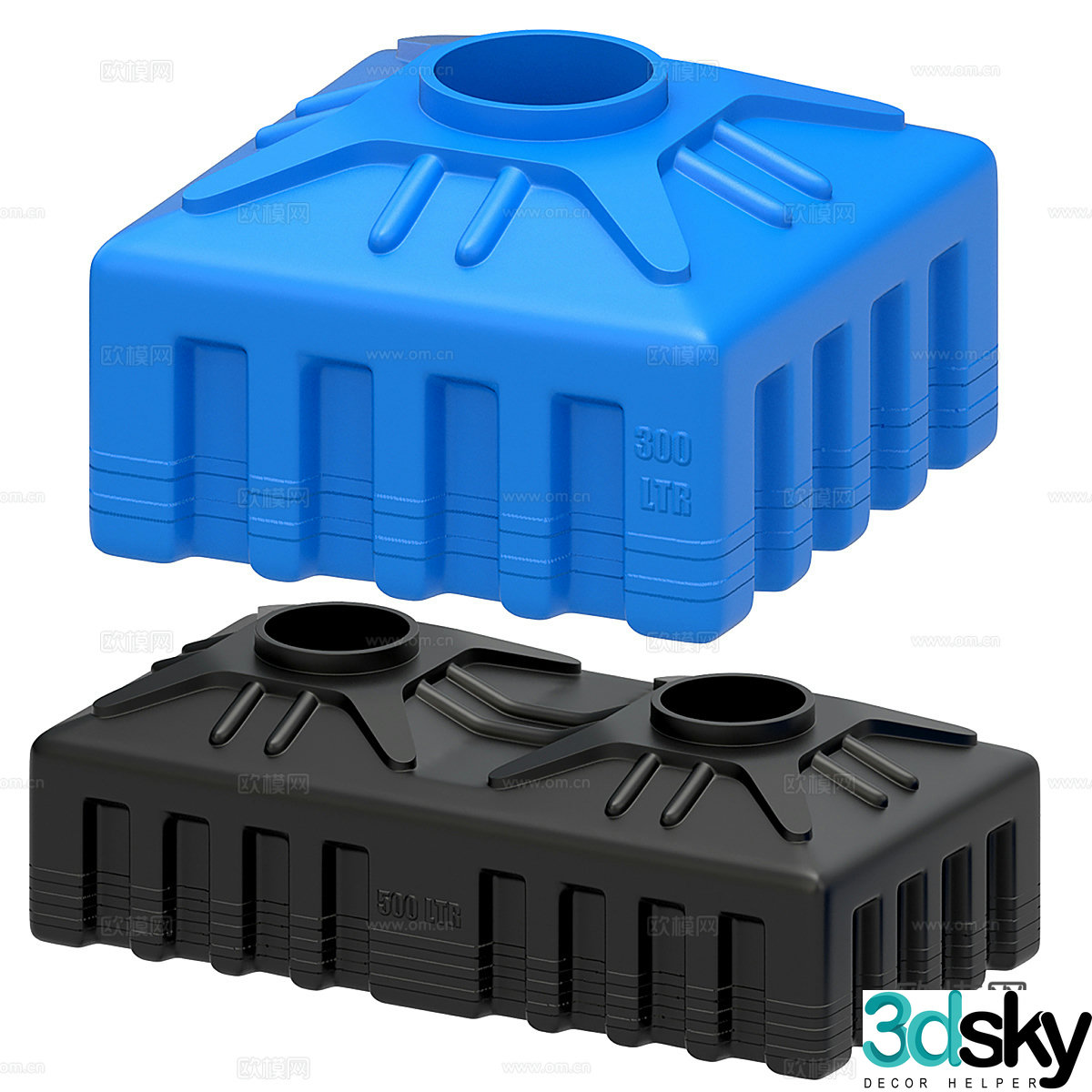 Heavy water tank 3d model