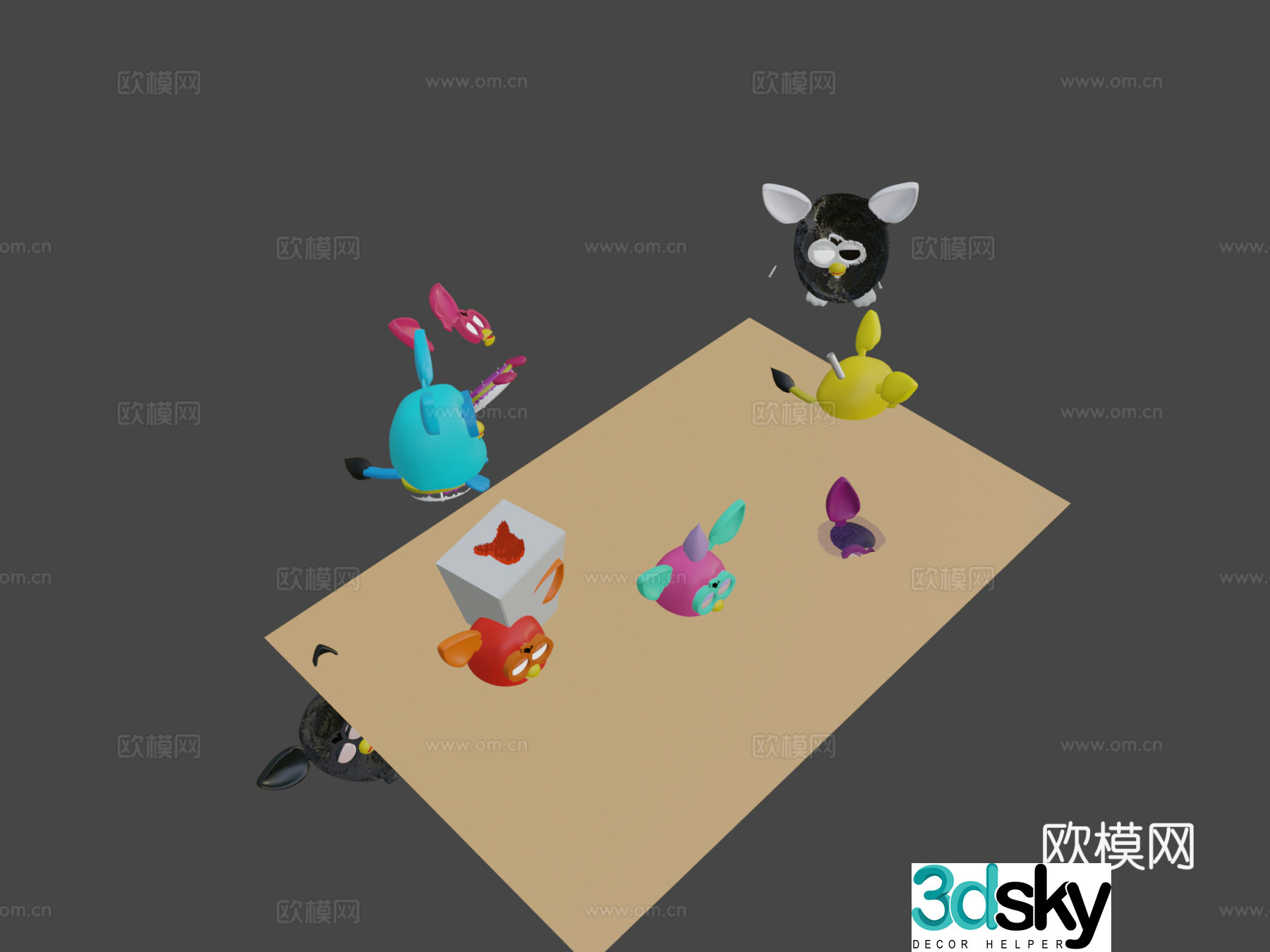 All Furby 2012 3d models