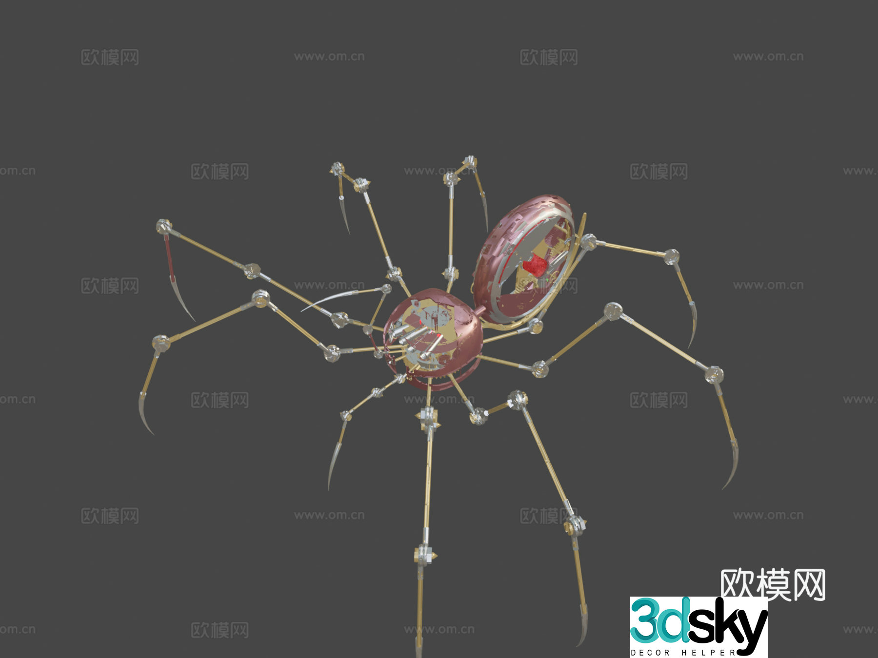 ?[Archive]SM Steampunk Spider 01B optimized version 3d model
