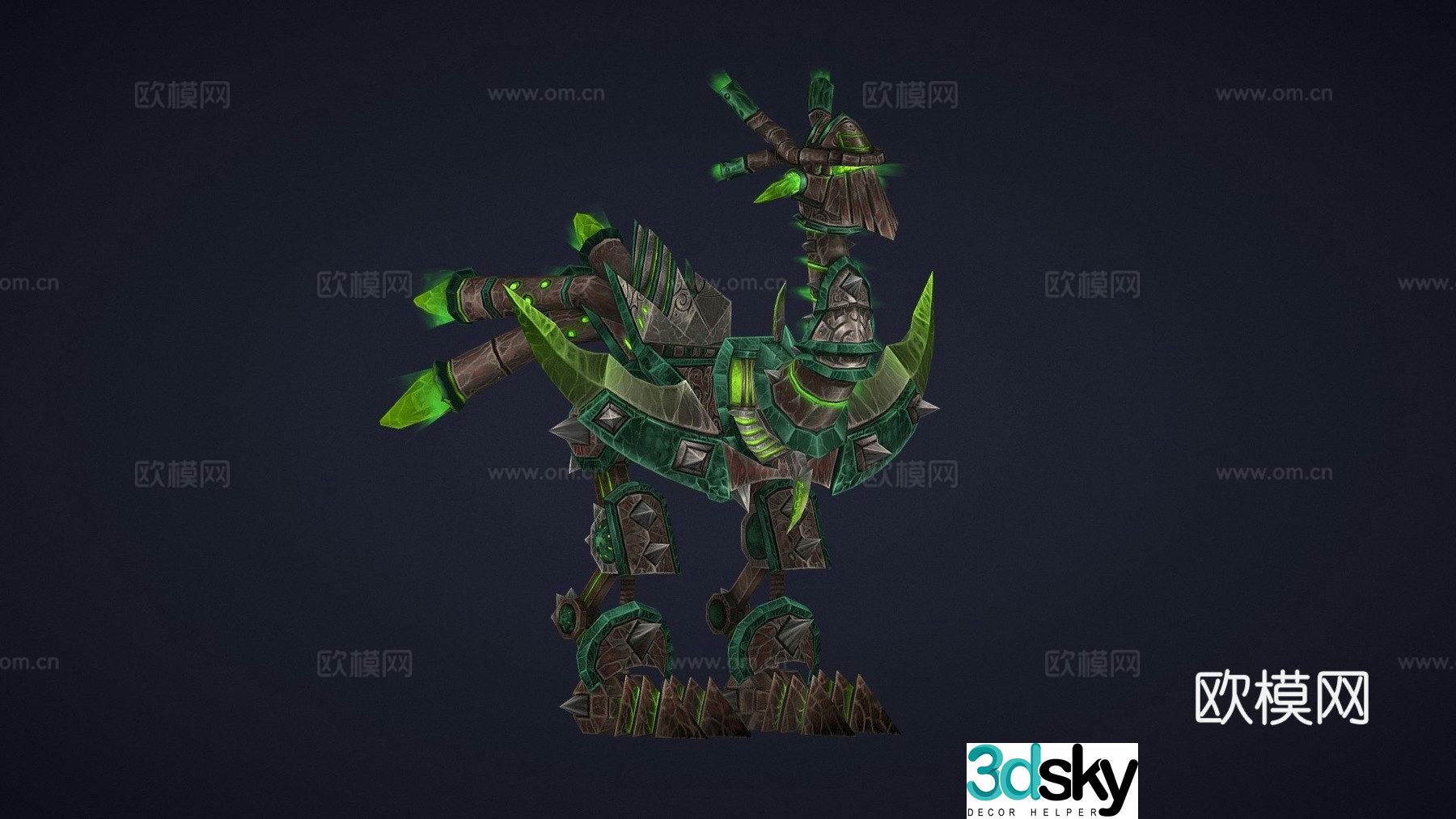 Rock walking mount 3d model