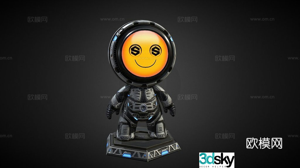 Expression pad 3d model