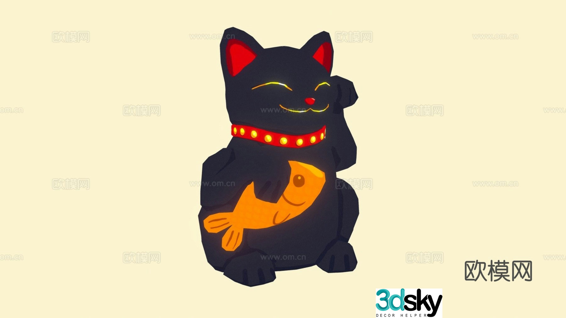 Lucky cat 3d model
