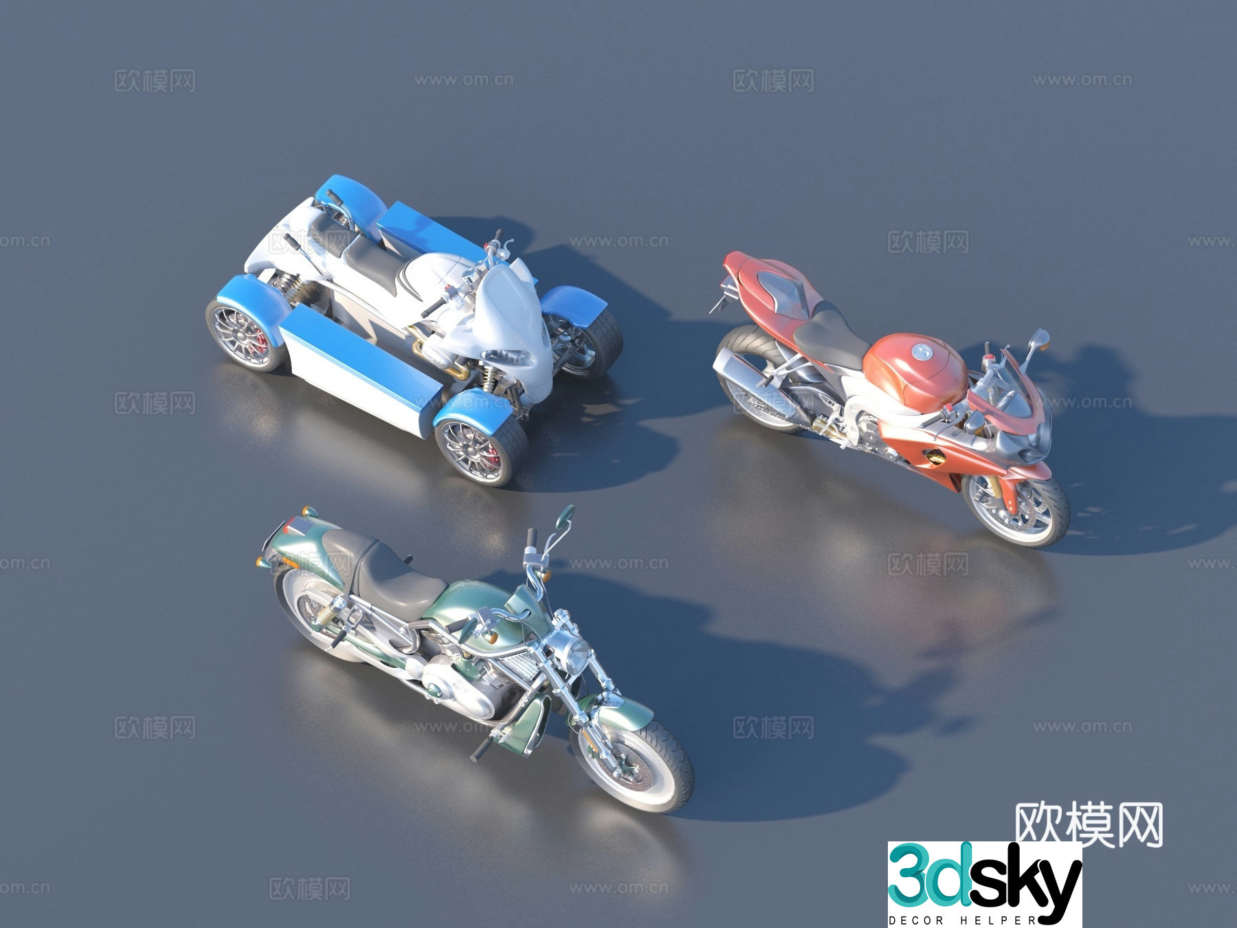 motorcycle electric motorcycle two wheel motorcycle 3d model