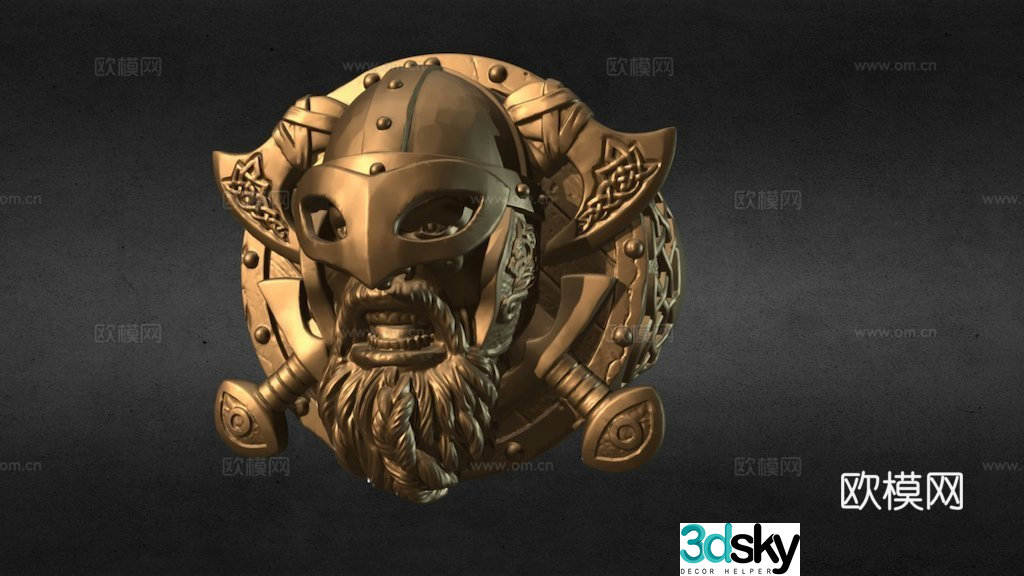 ring viking 3d model
