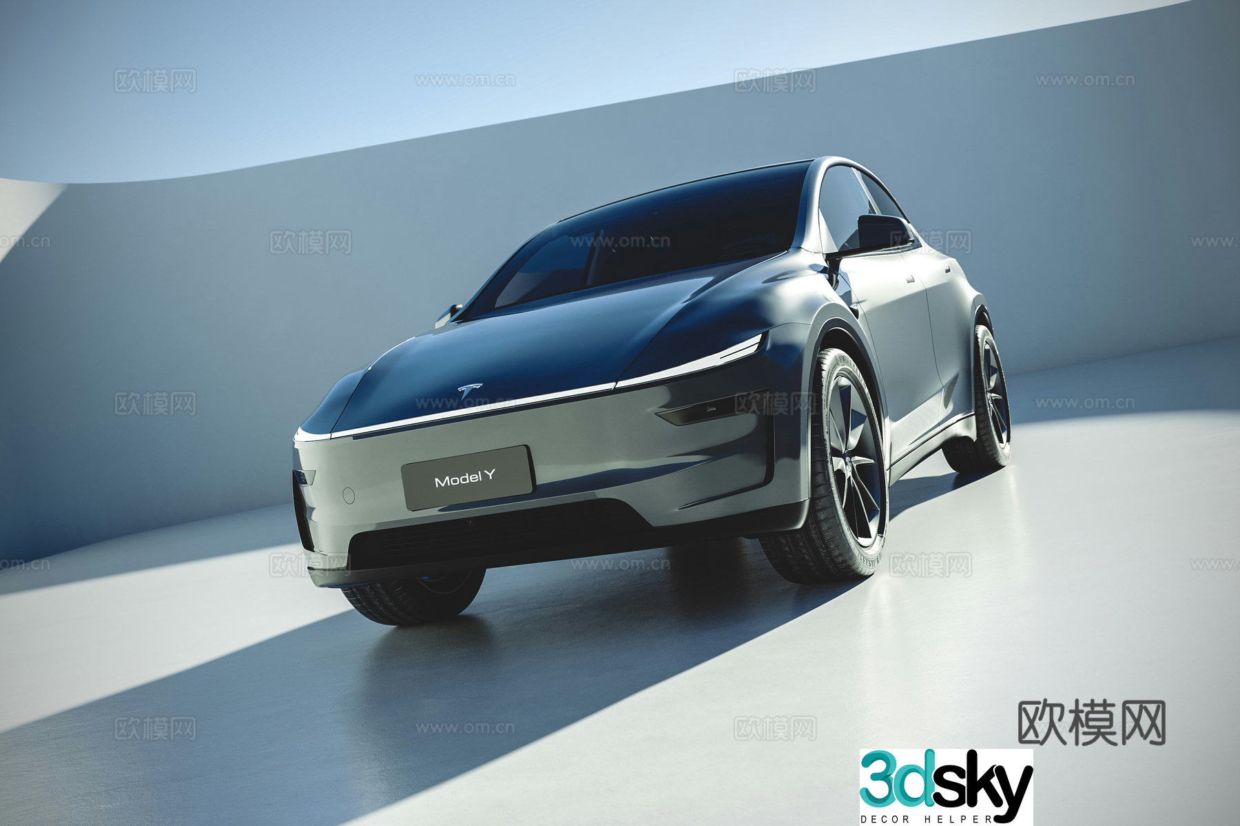 Tesla Model Y Tesla model Y refreshed version 3d model