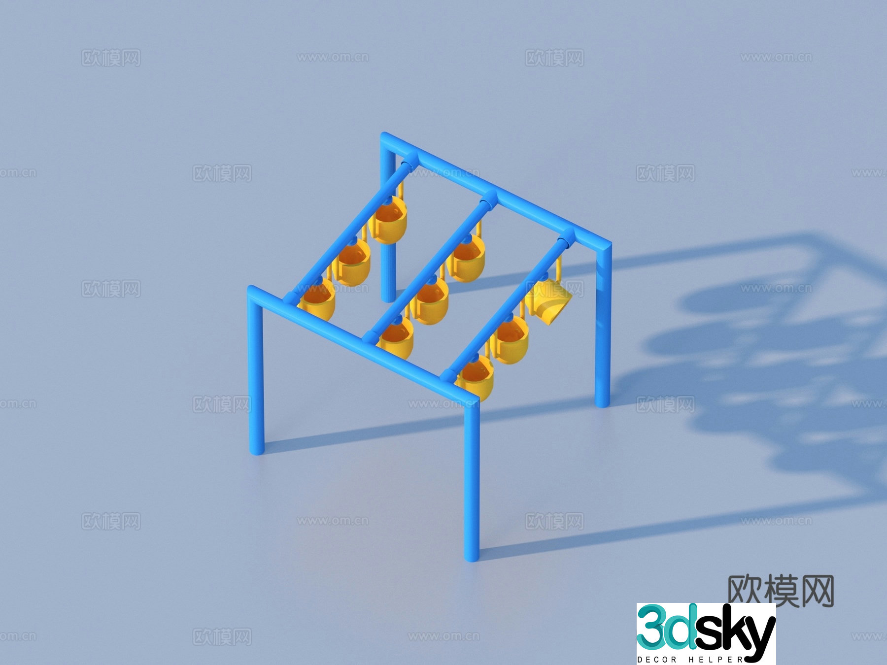 Fitness equipment 3d model