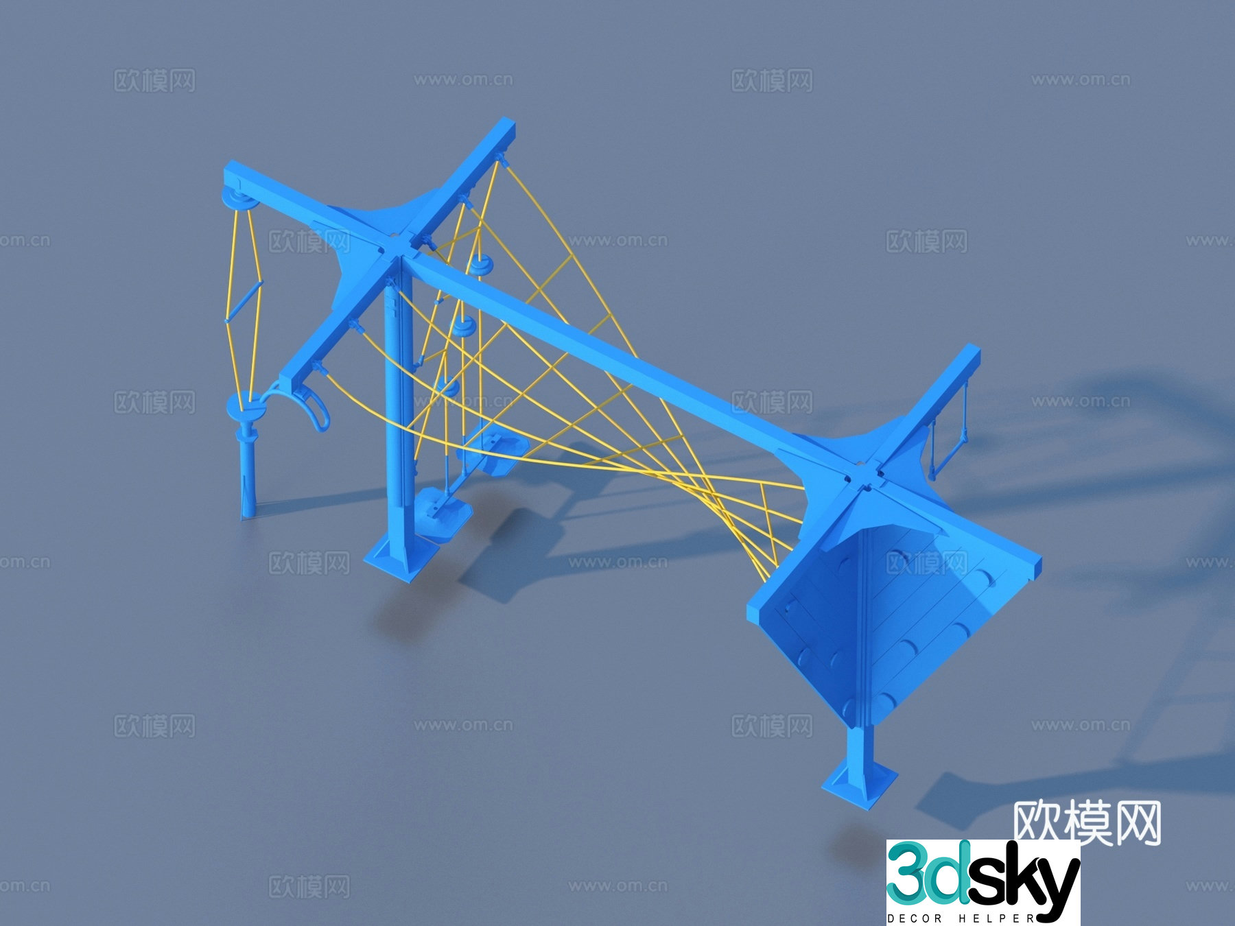 Fitness equipment 3d model