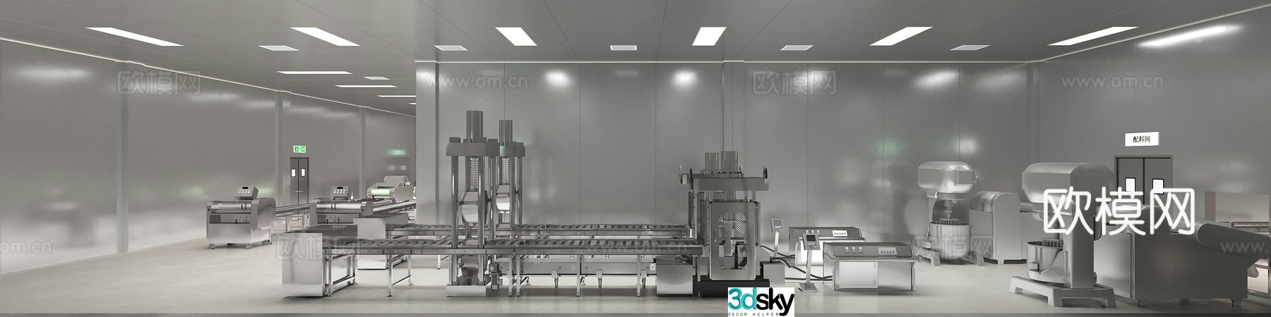 Factory workshop 3d model