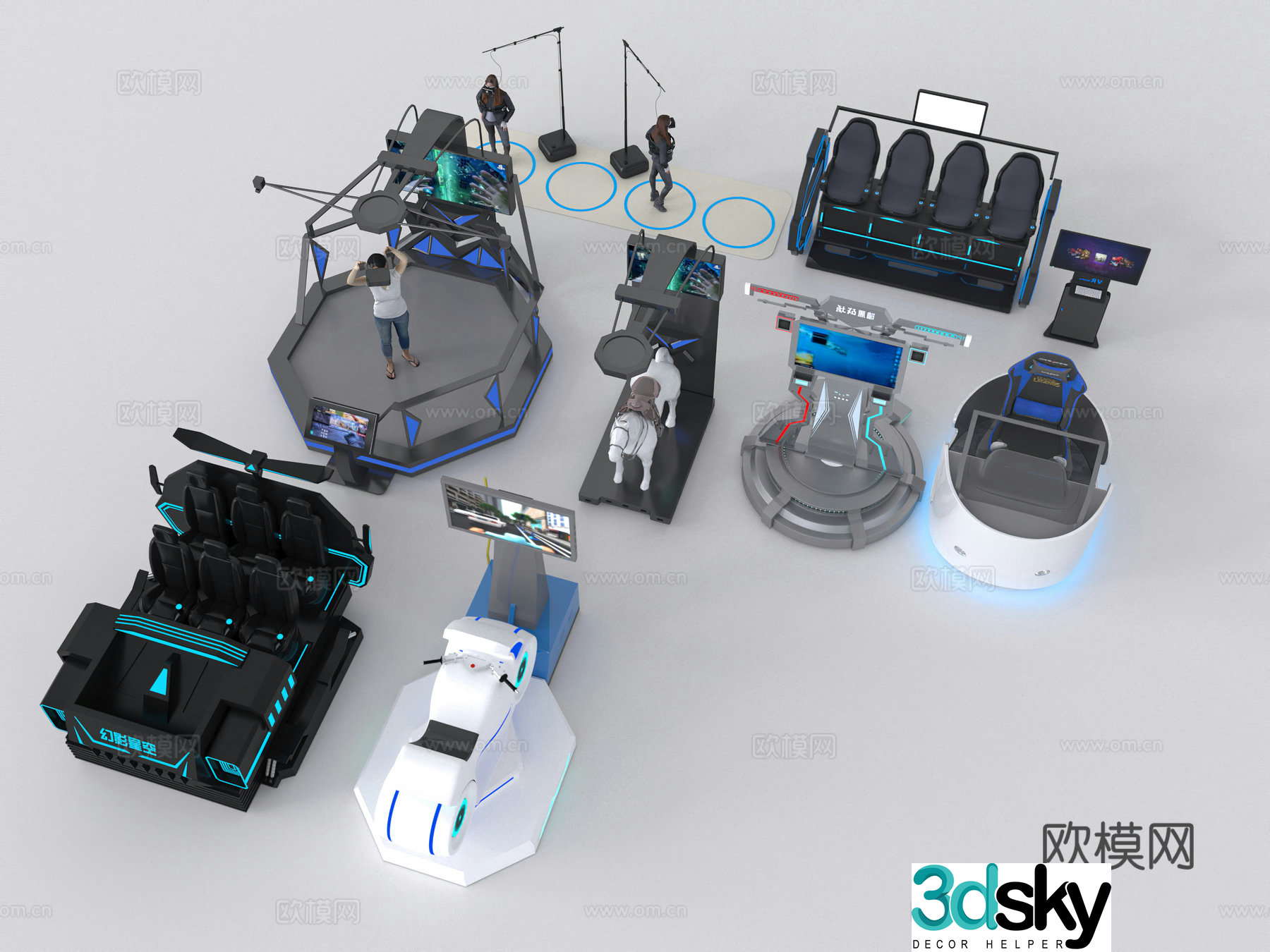 VR equipment 3d model