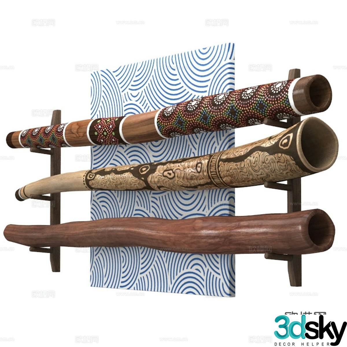 didgeridoo 3d model