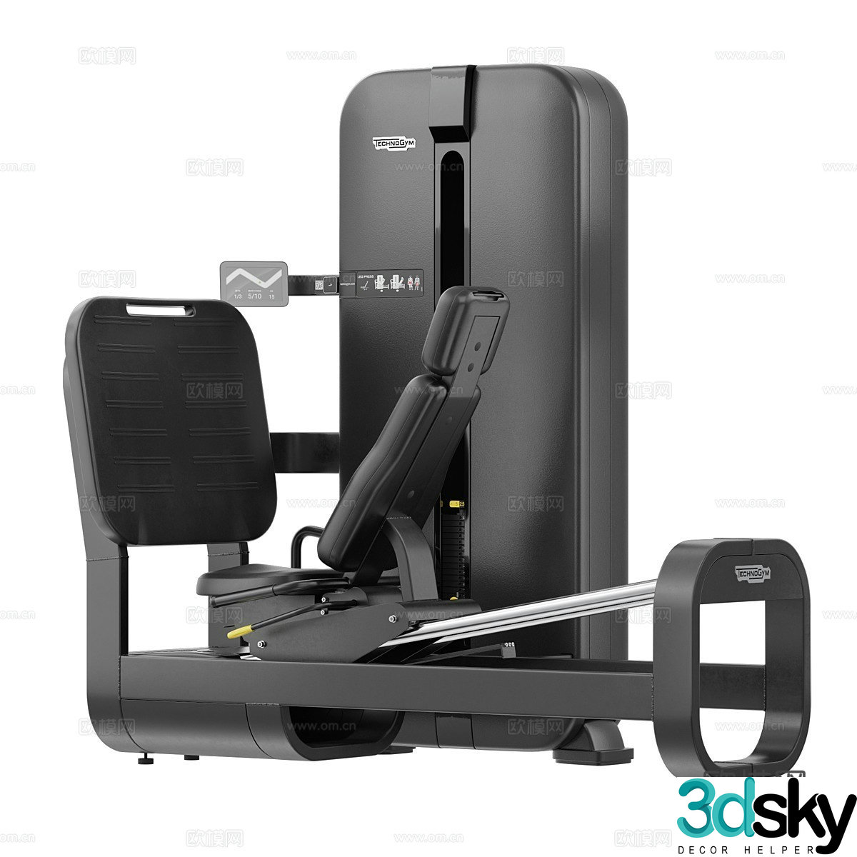 Technogym Artis leg press 3d model