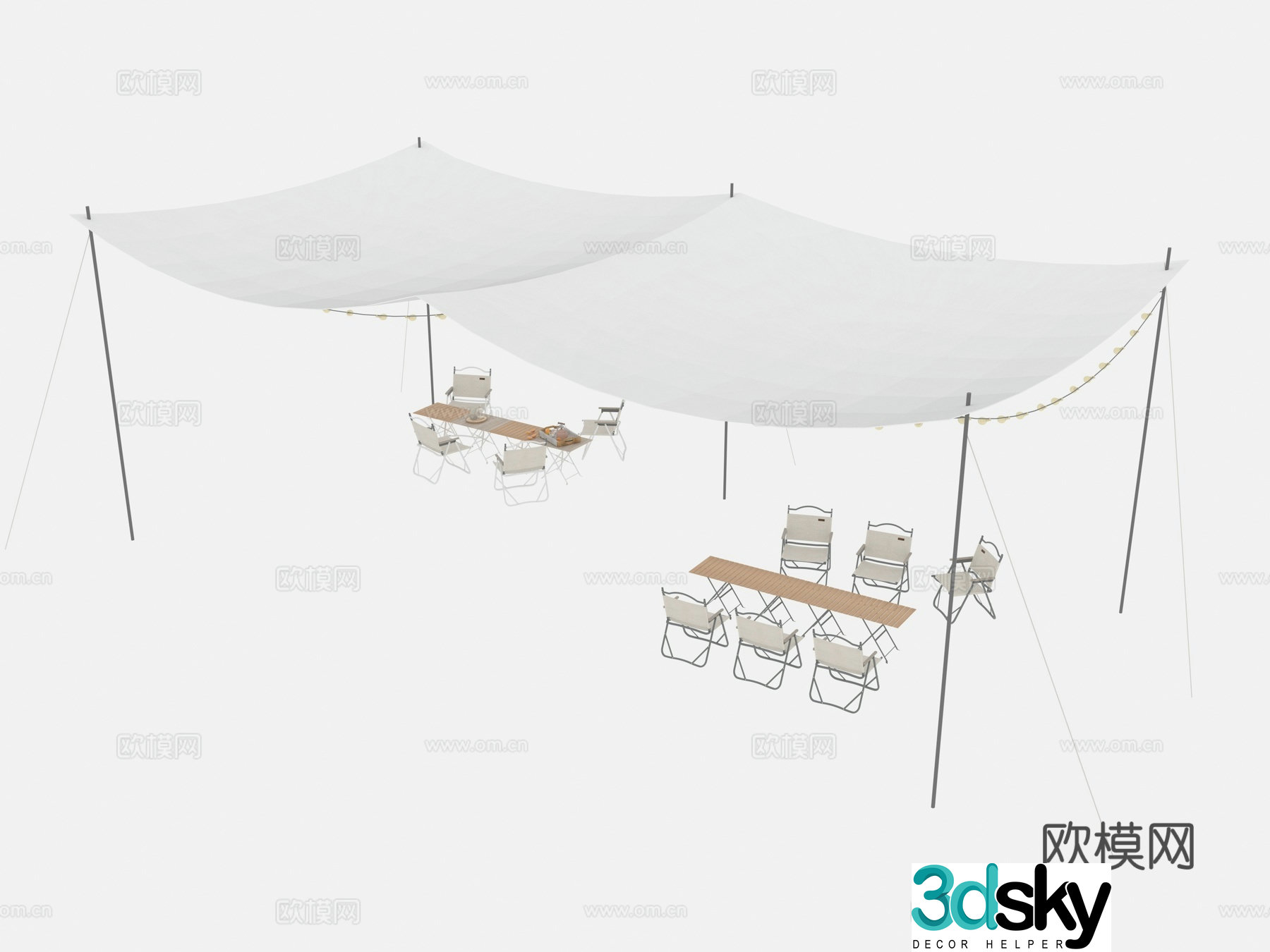 Hardware tent 3d model