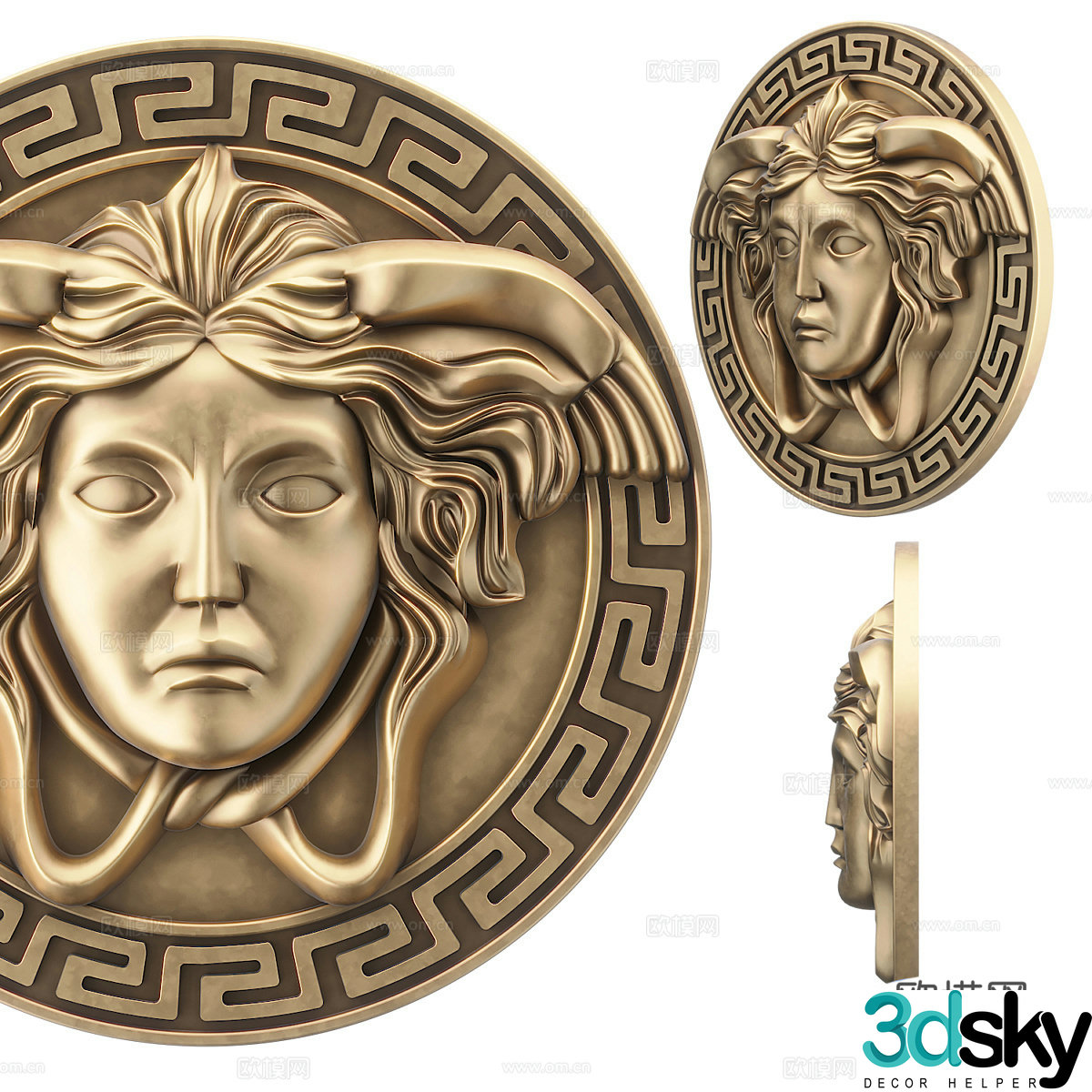 Versace logo 3d model