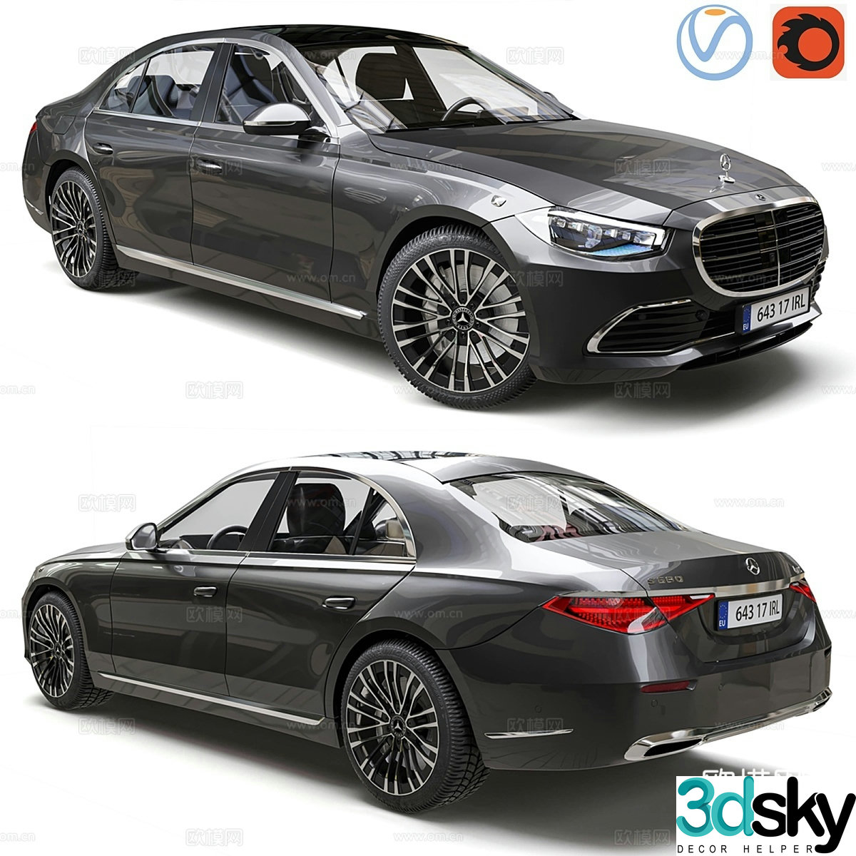 2022 Mercedes-Benz S680 Guard 4Matic 3d model