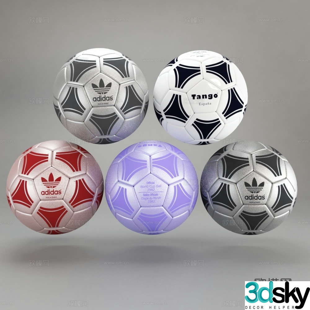 adidas football 3d model