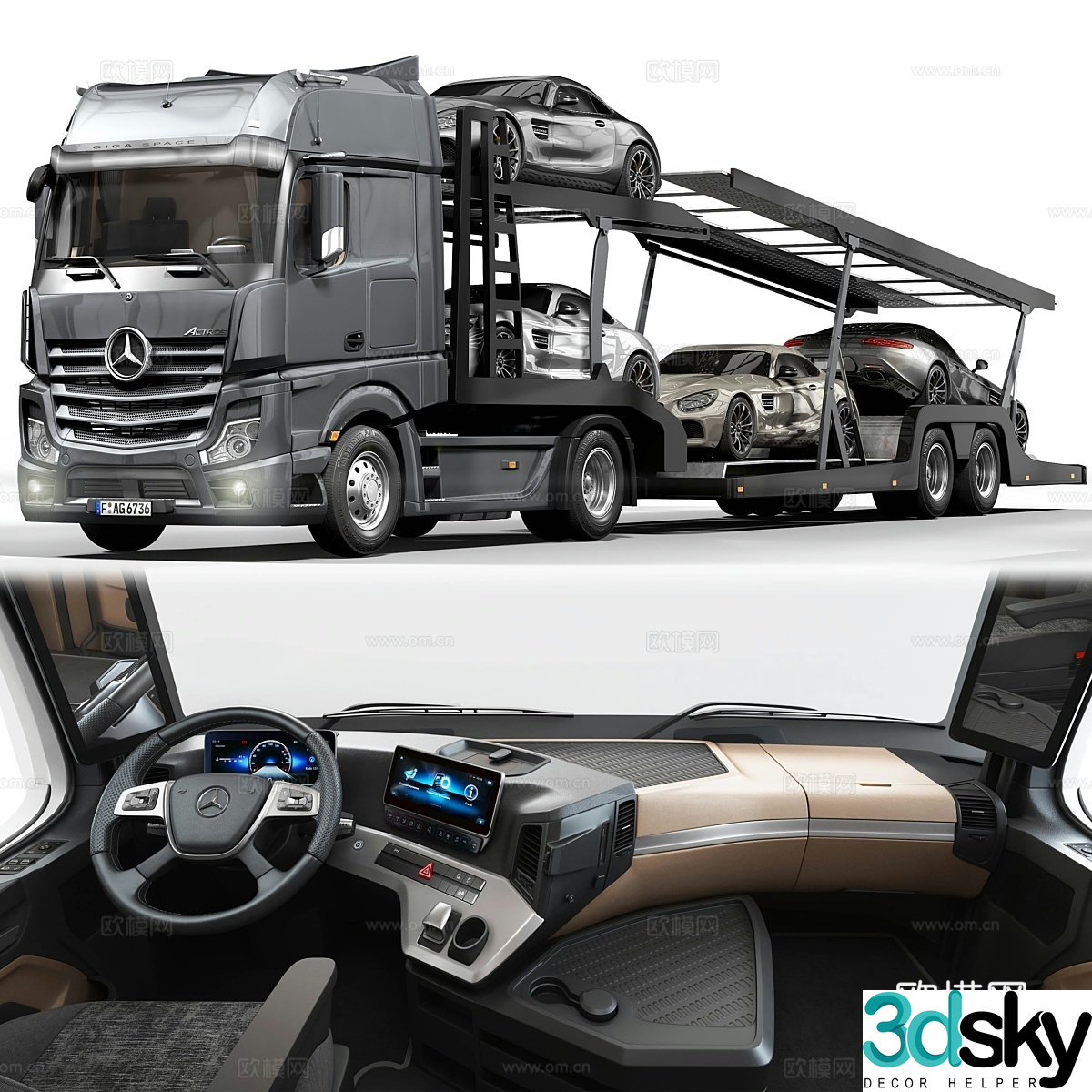 Mercedes Actros 3d model