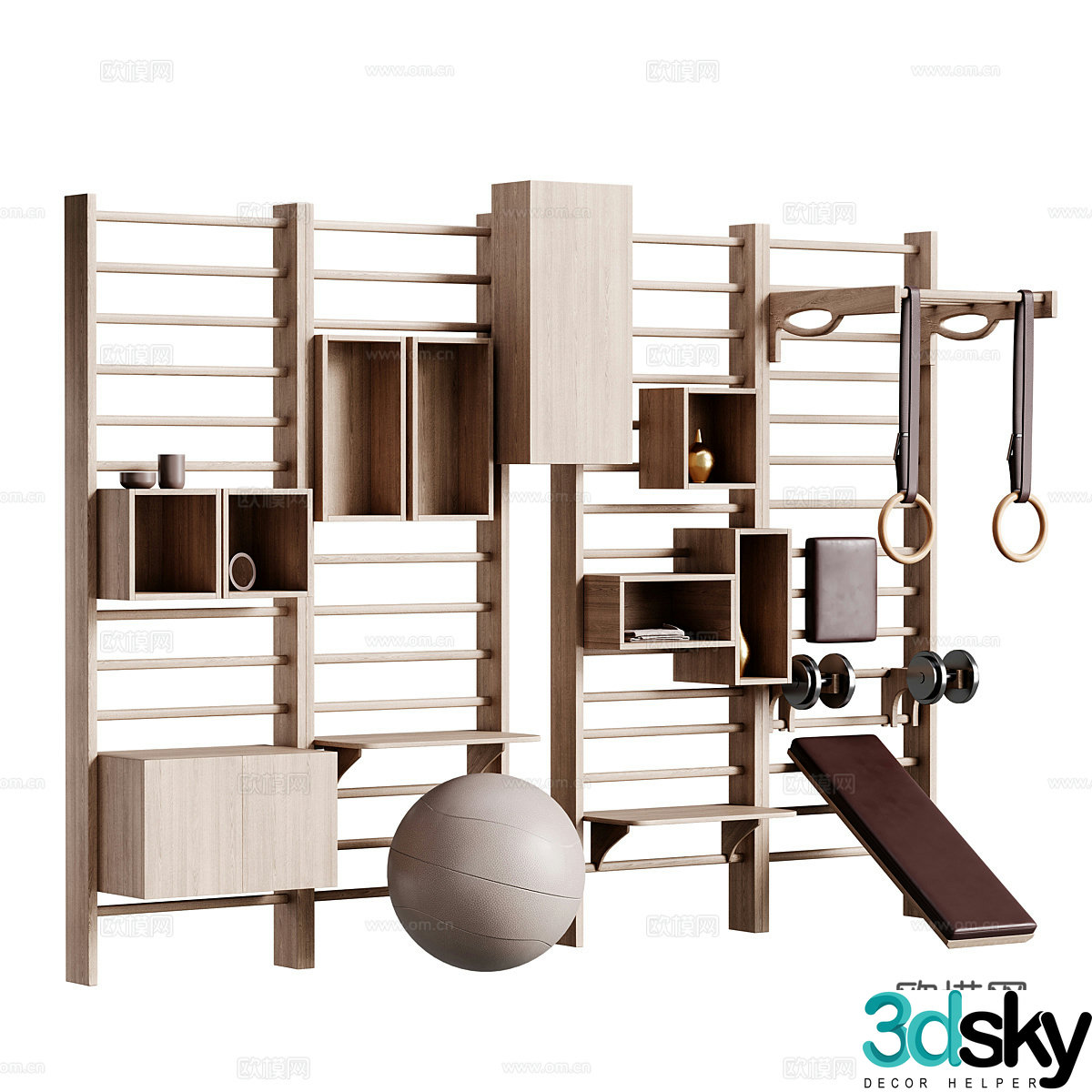 Fitness equipment equipment cabinet 3d model
