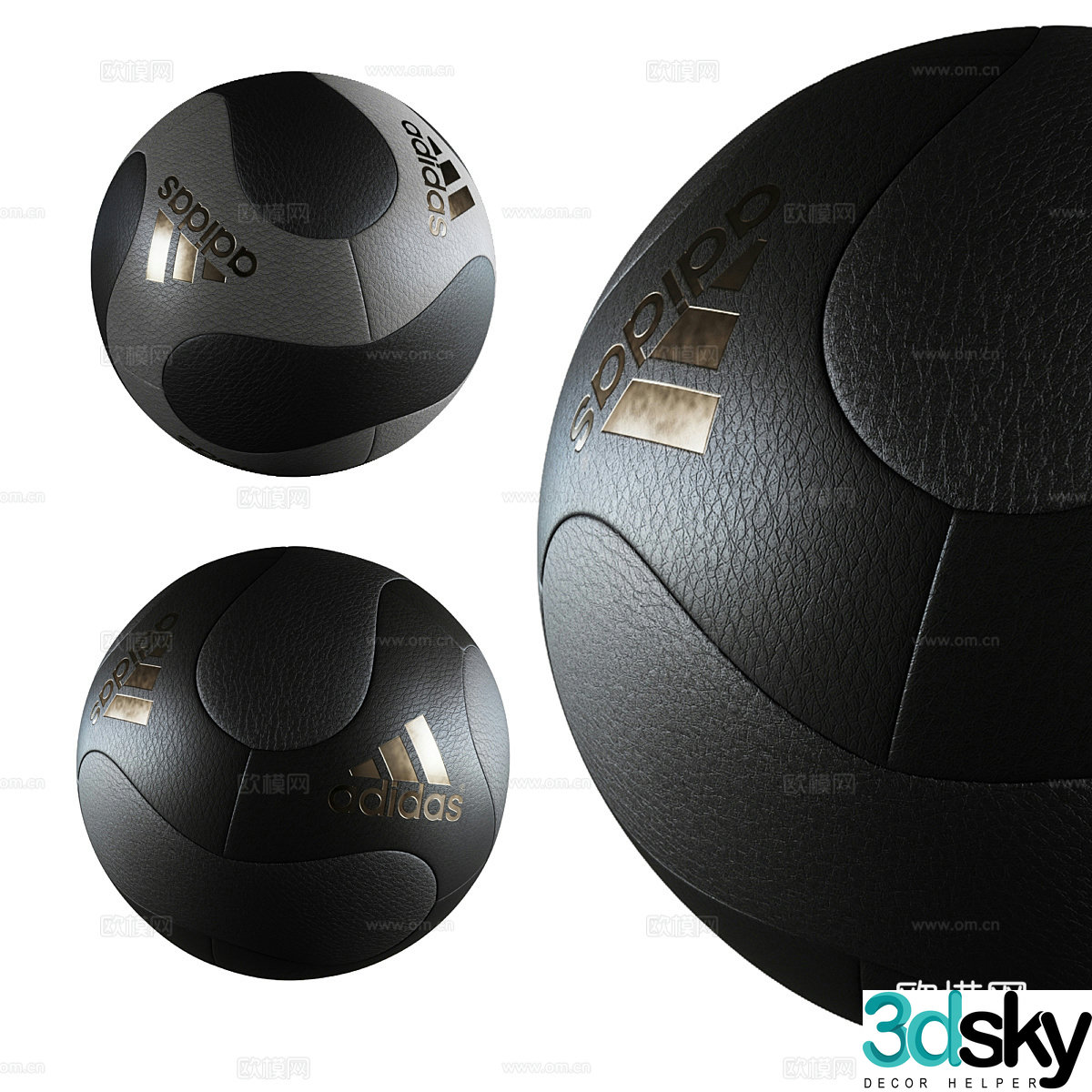 adidas football 3d model