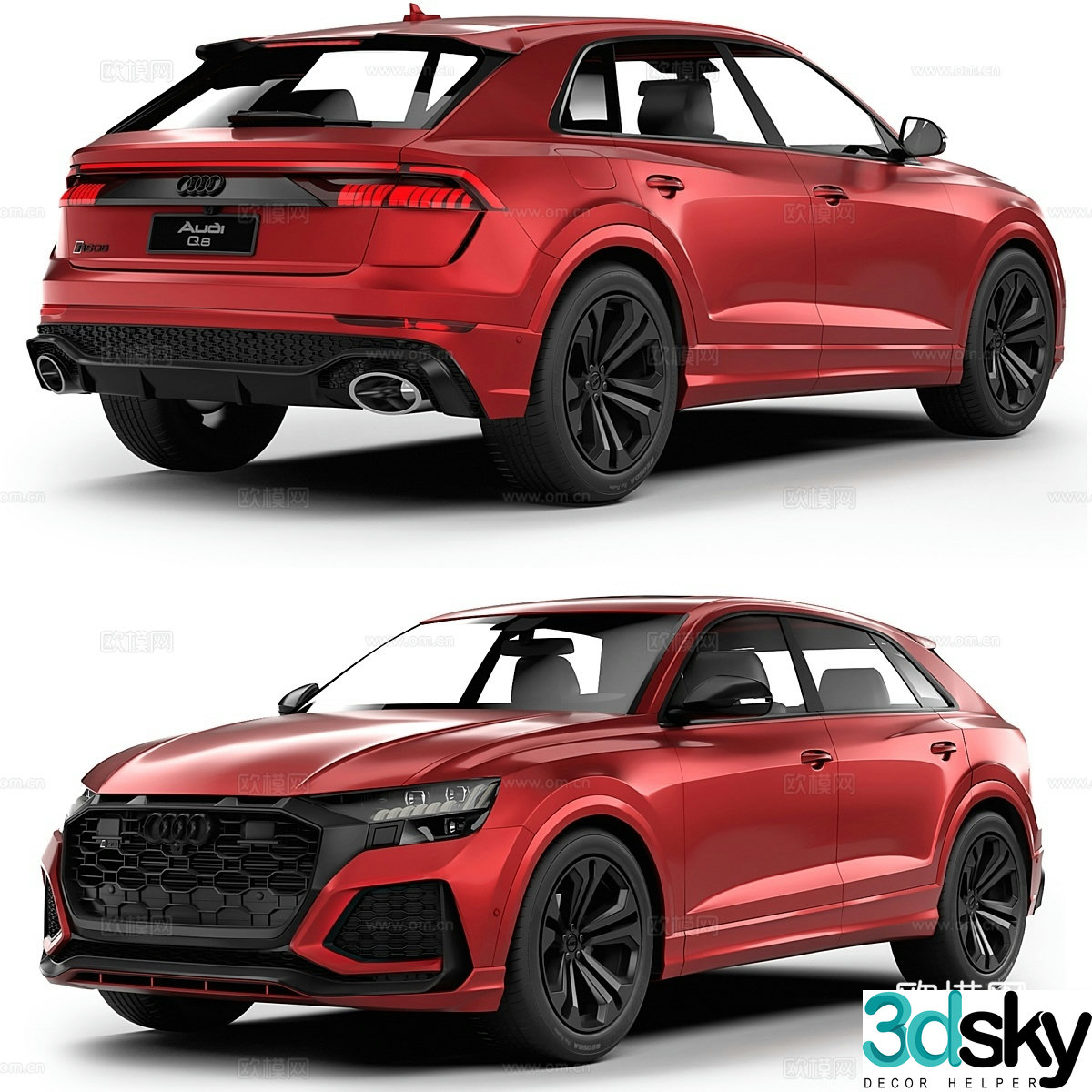 Audi Q8 RS 2020 3d model