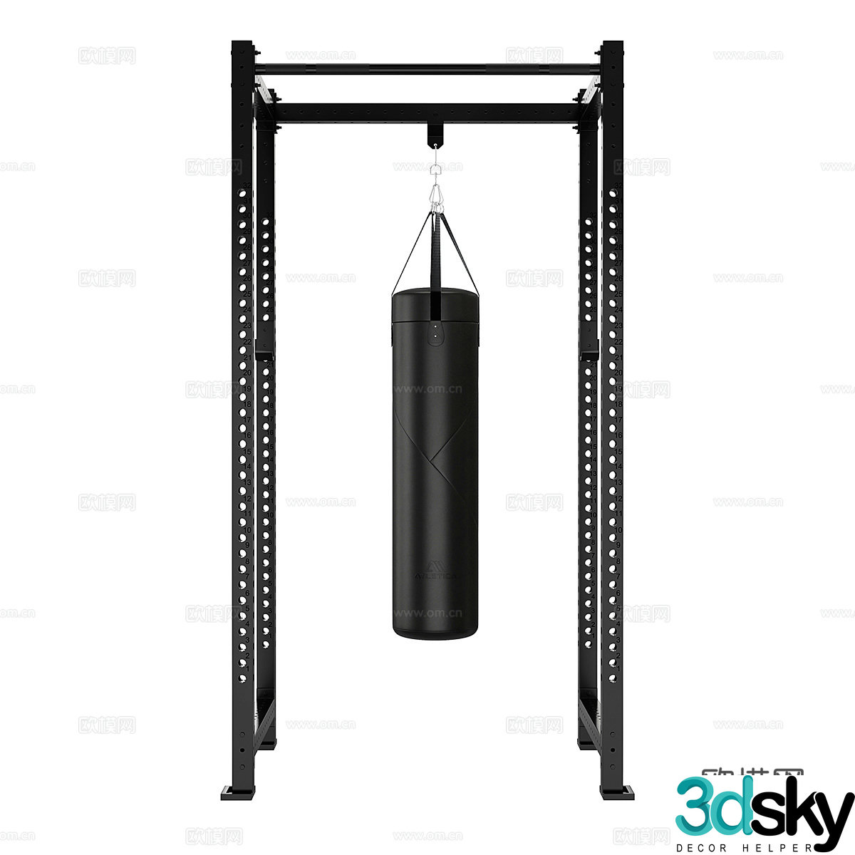 R8 hook installation boxing bag 3d model