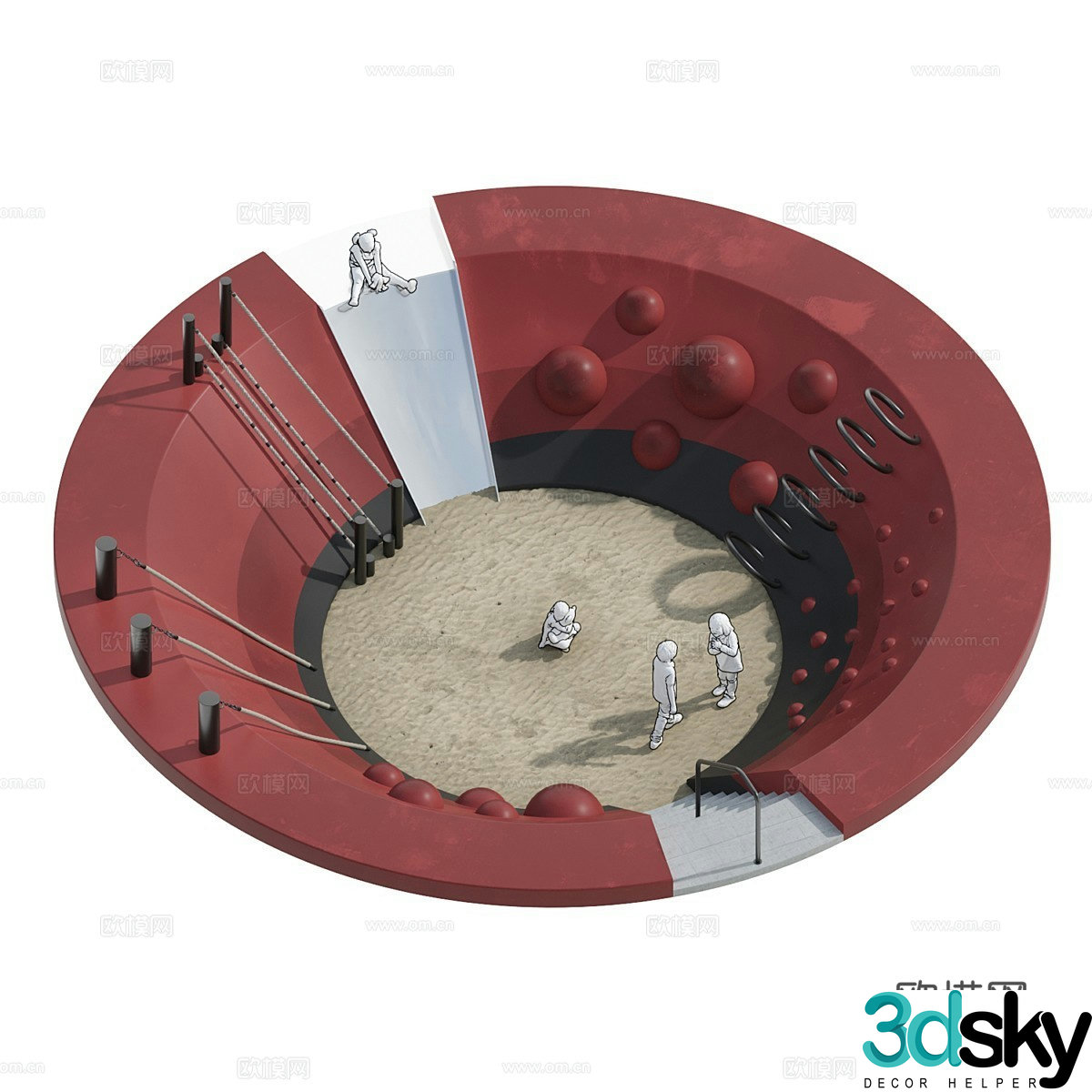 playground 3d model