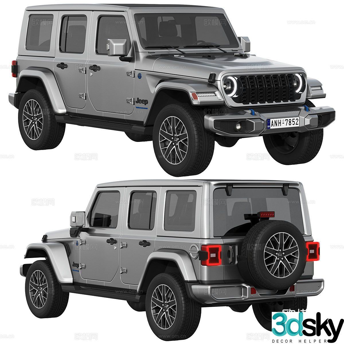 jeep wrangler 4xe 2024 3d model