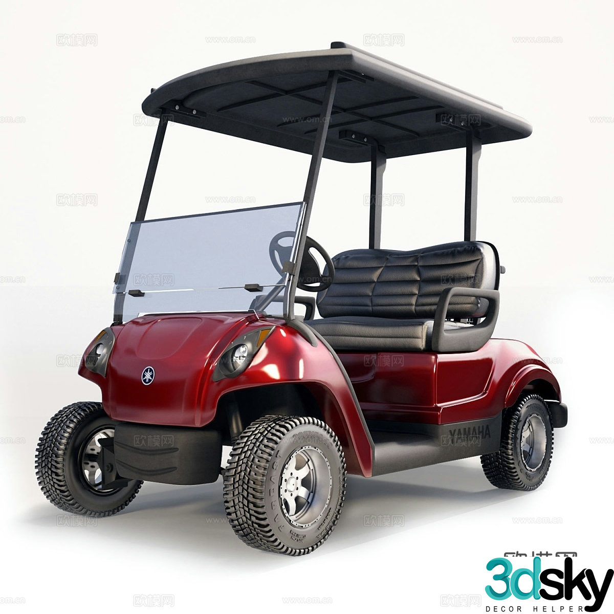 Yamaha golf cart 3d model