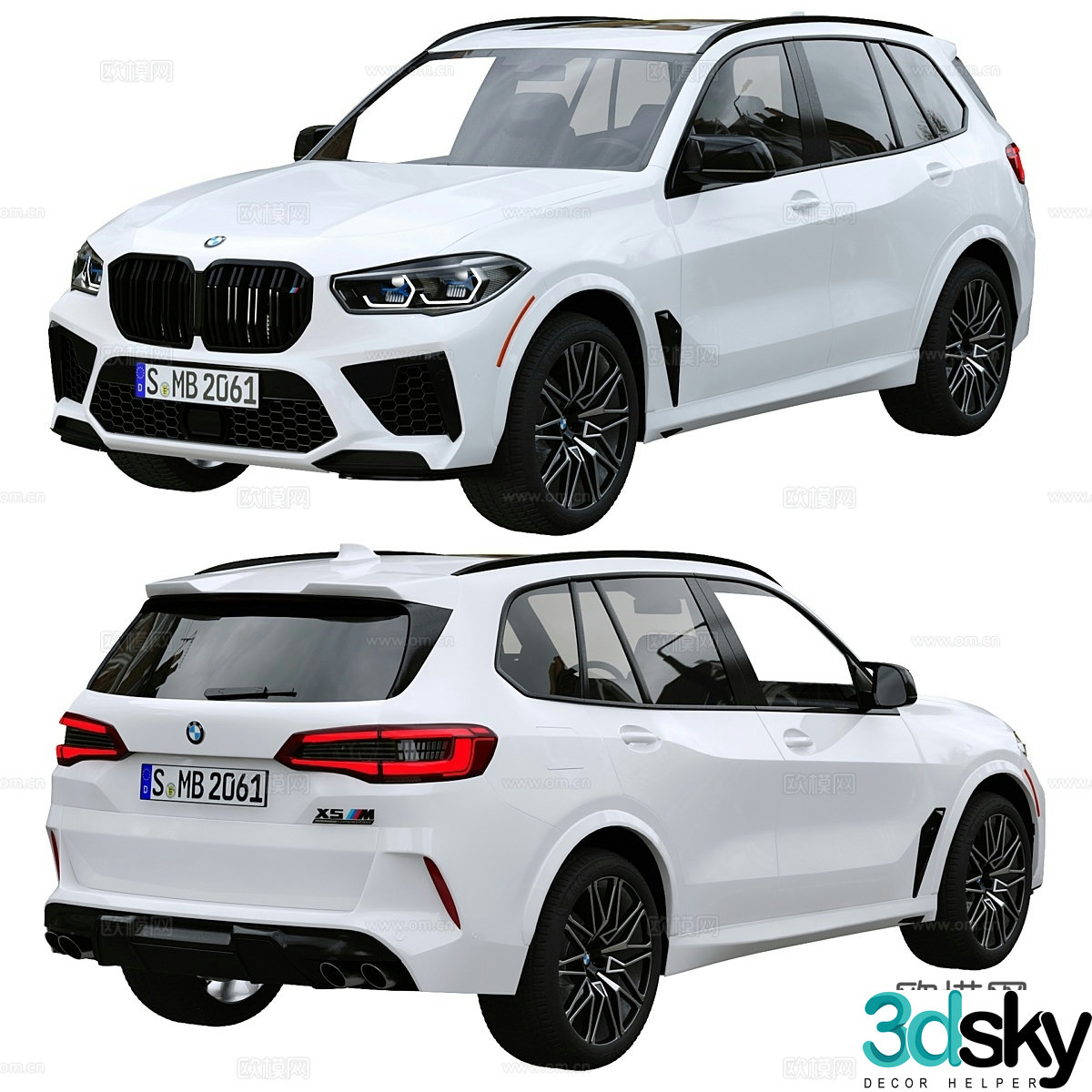 BMW X5 M Competition (G05) sedan 3d model