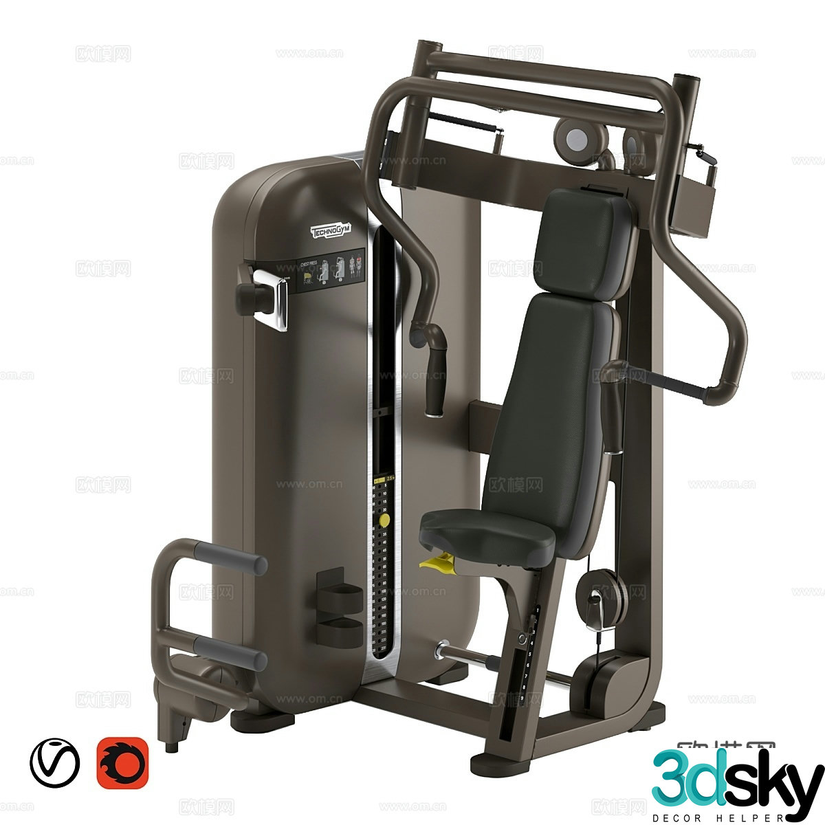 Technogym Artis bench press 3d model