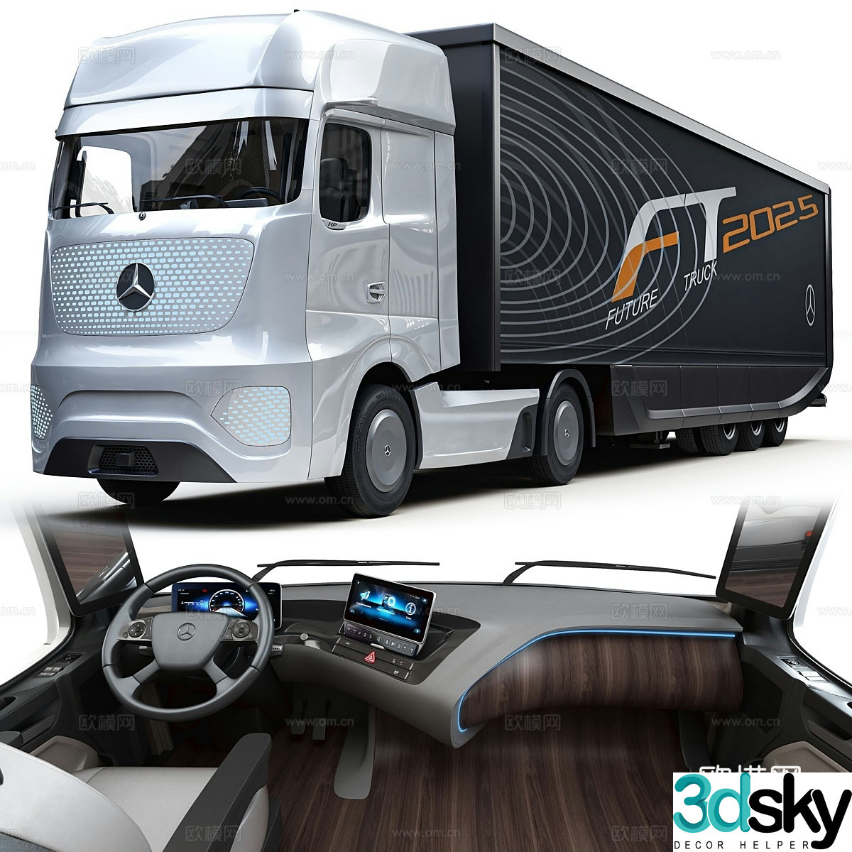 Mercedes Benz_Future Truck 2025 3d model