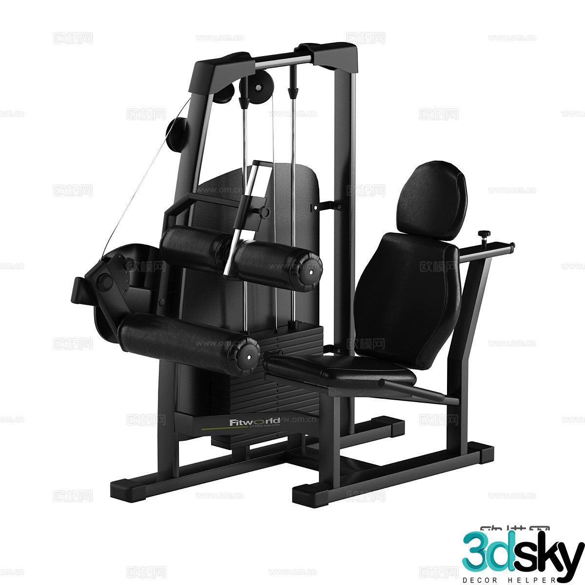 Fitness Equipment NessFitWorld 3d model