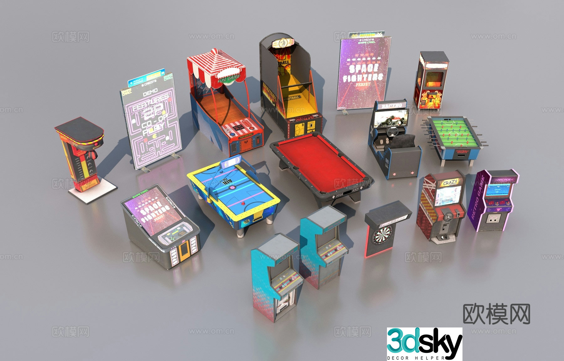 Arcade entertainment equipment 3d model