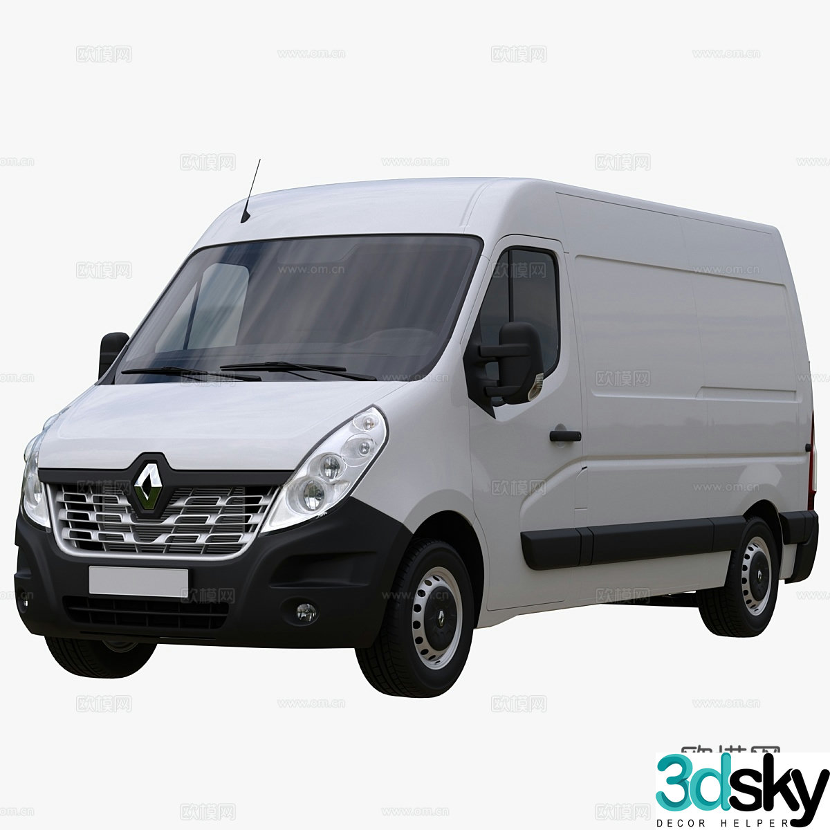 Renault Master L2H2 van 3d model