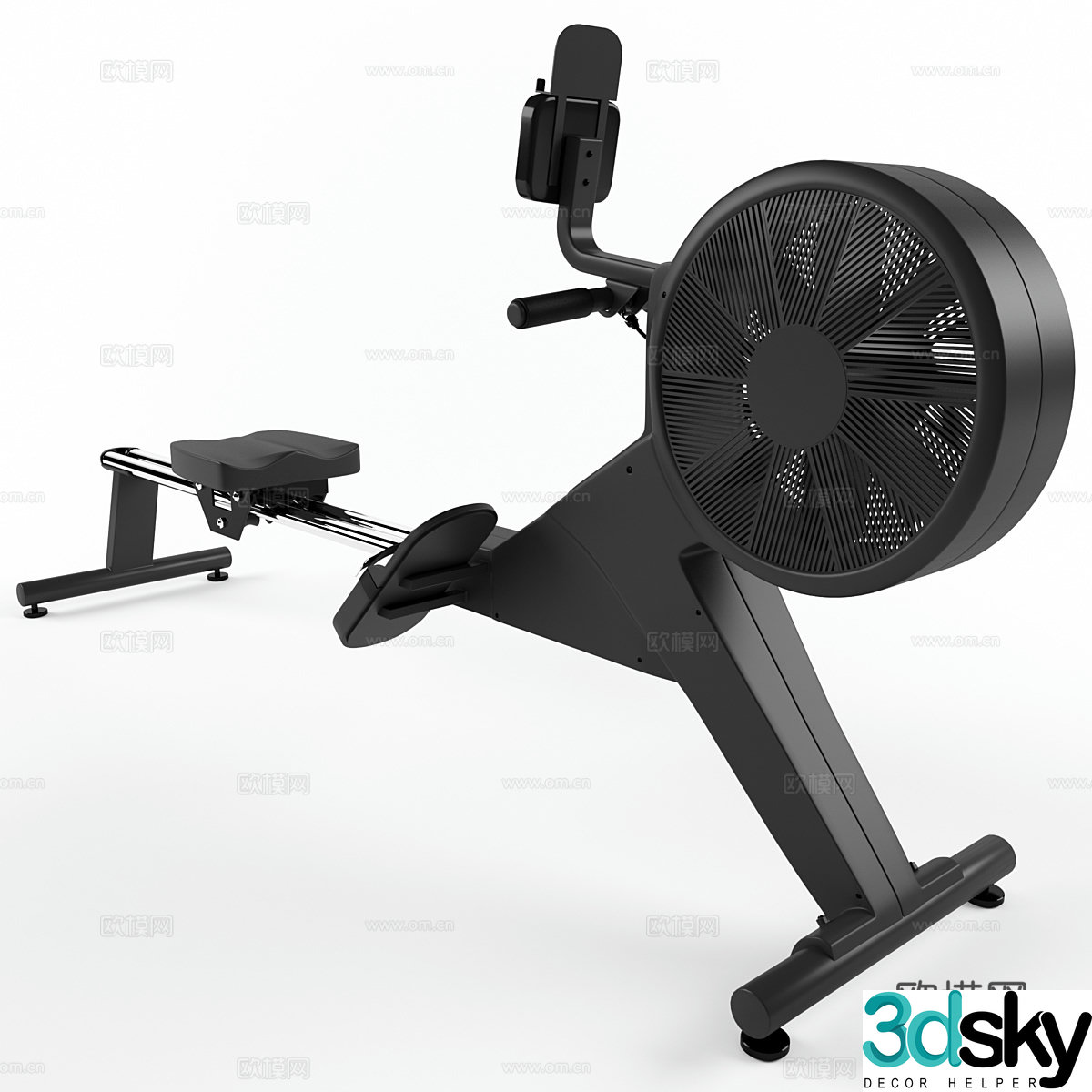rowing machine 3d model