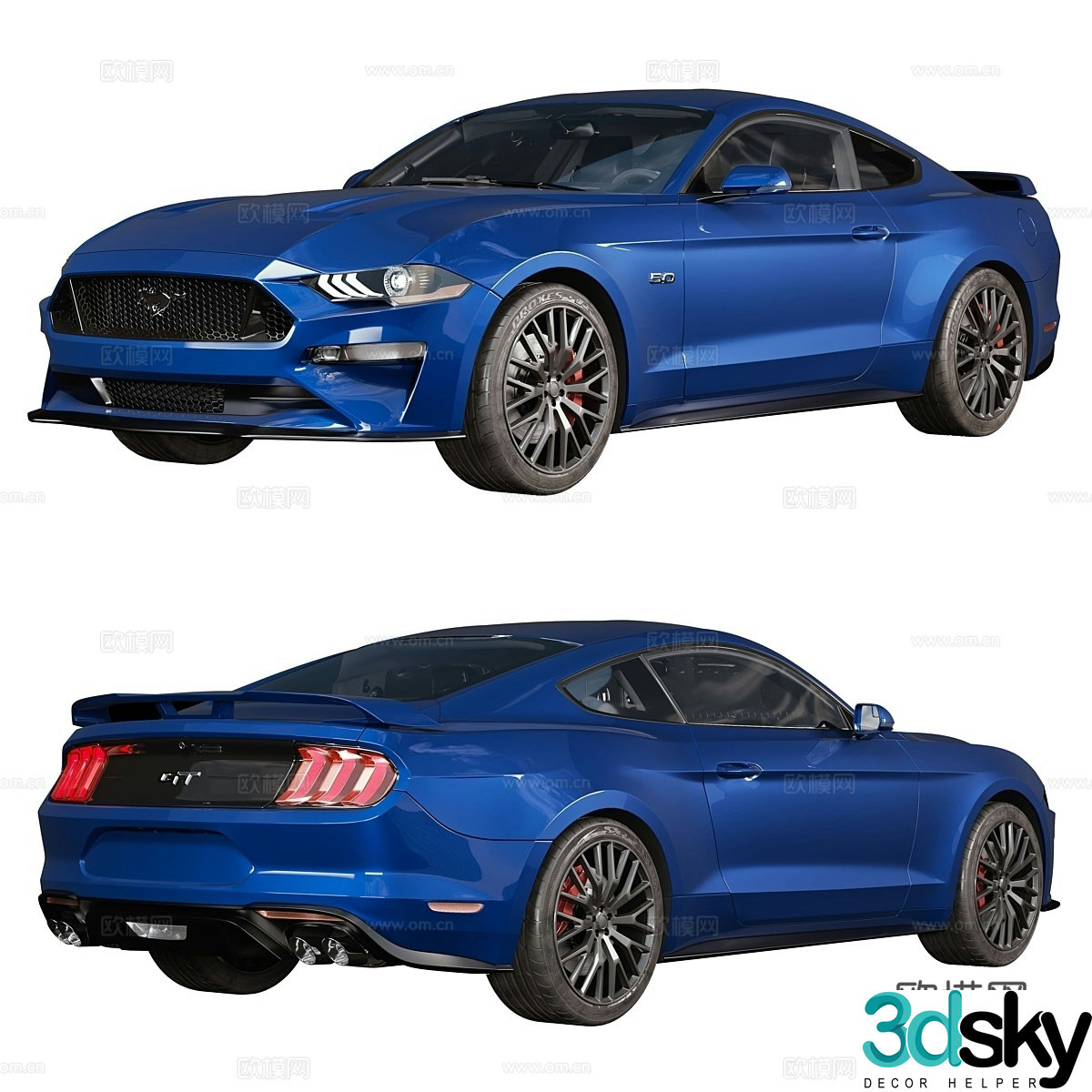 Ford Mustang GT 3d model