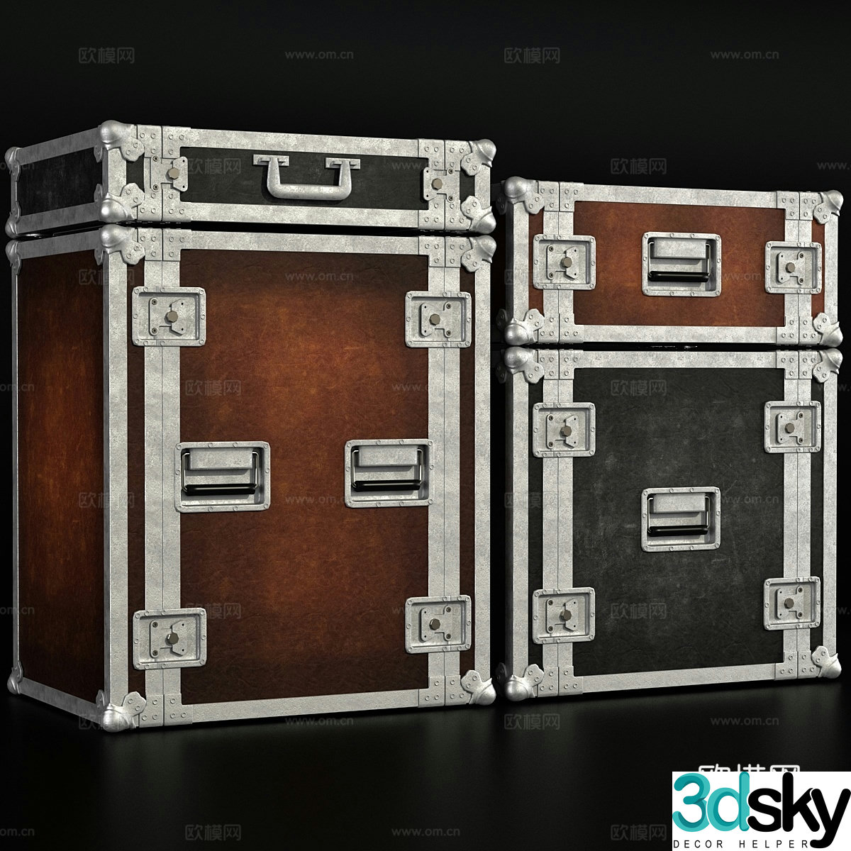 Professional flight box Professional stage box 3D model