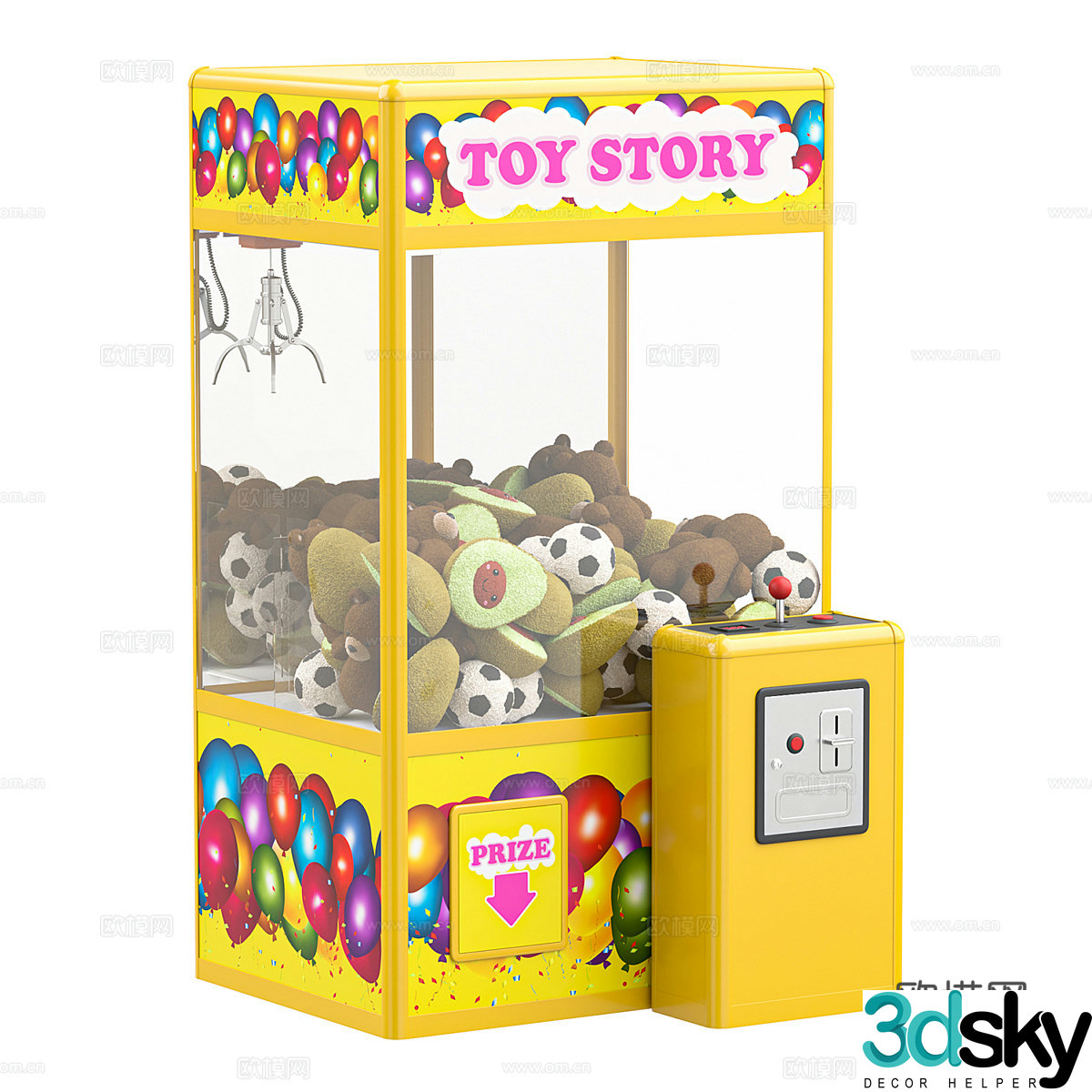 Modern Сlaw claw machine 3d model