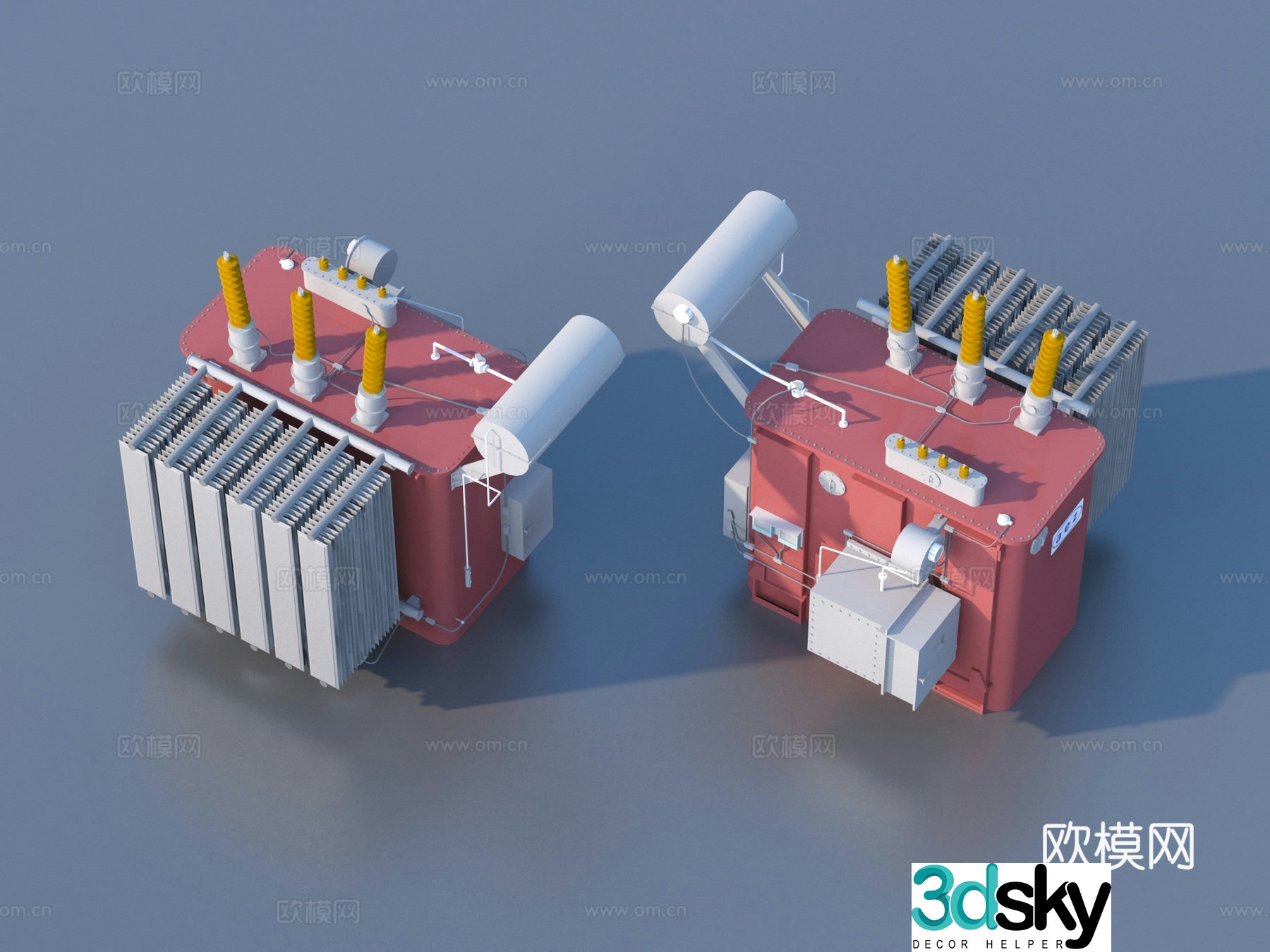 Transformer High Voltage AC Box 3D Model
