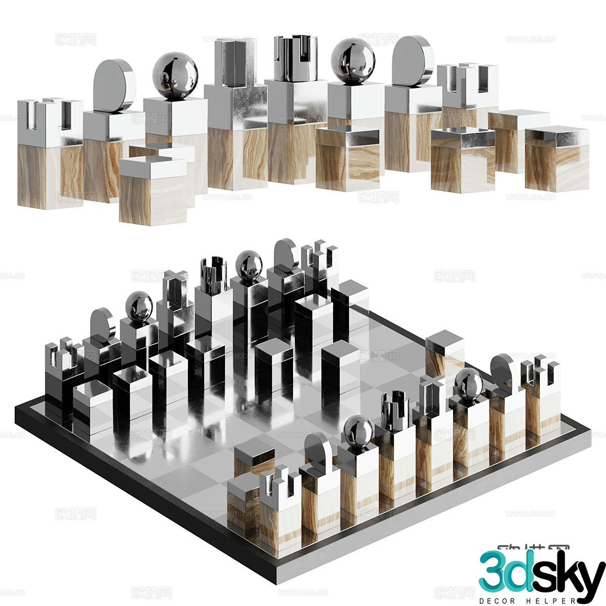 chess 3d model