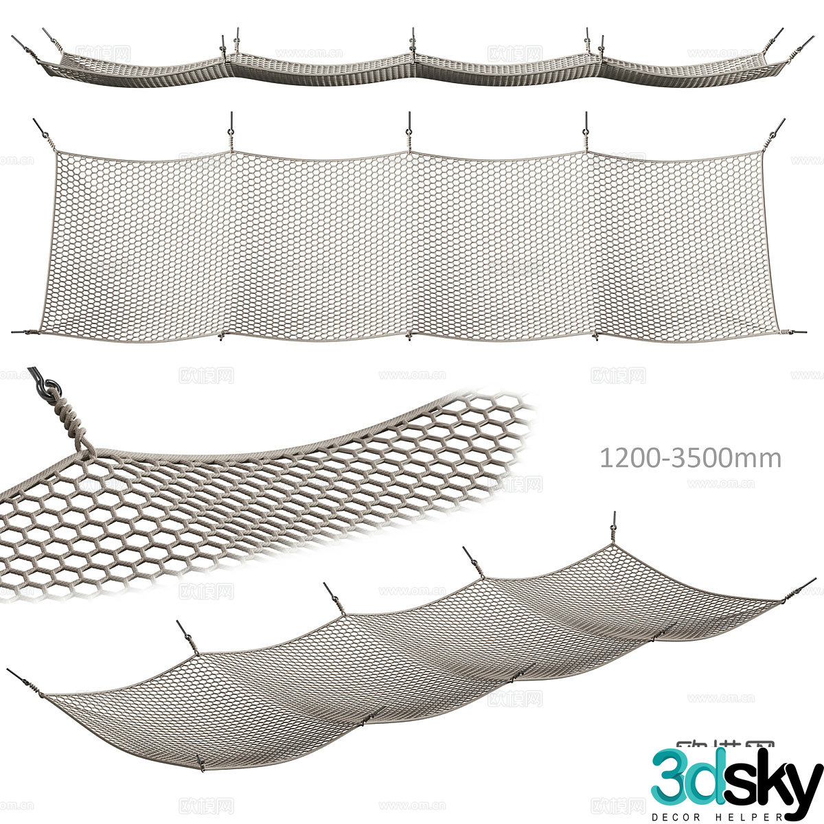 trampoline hammock game trampoline 3d model
