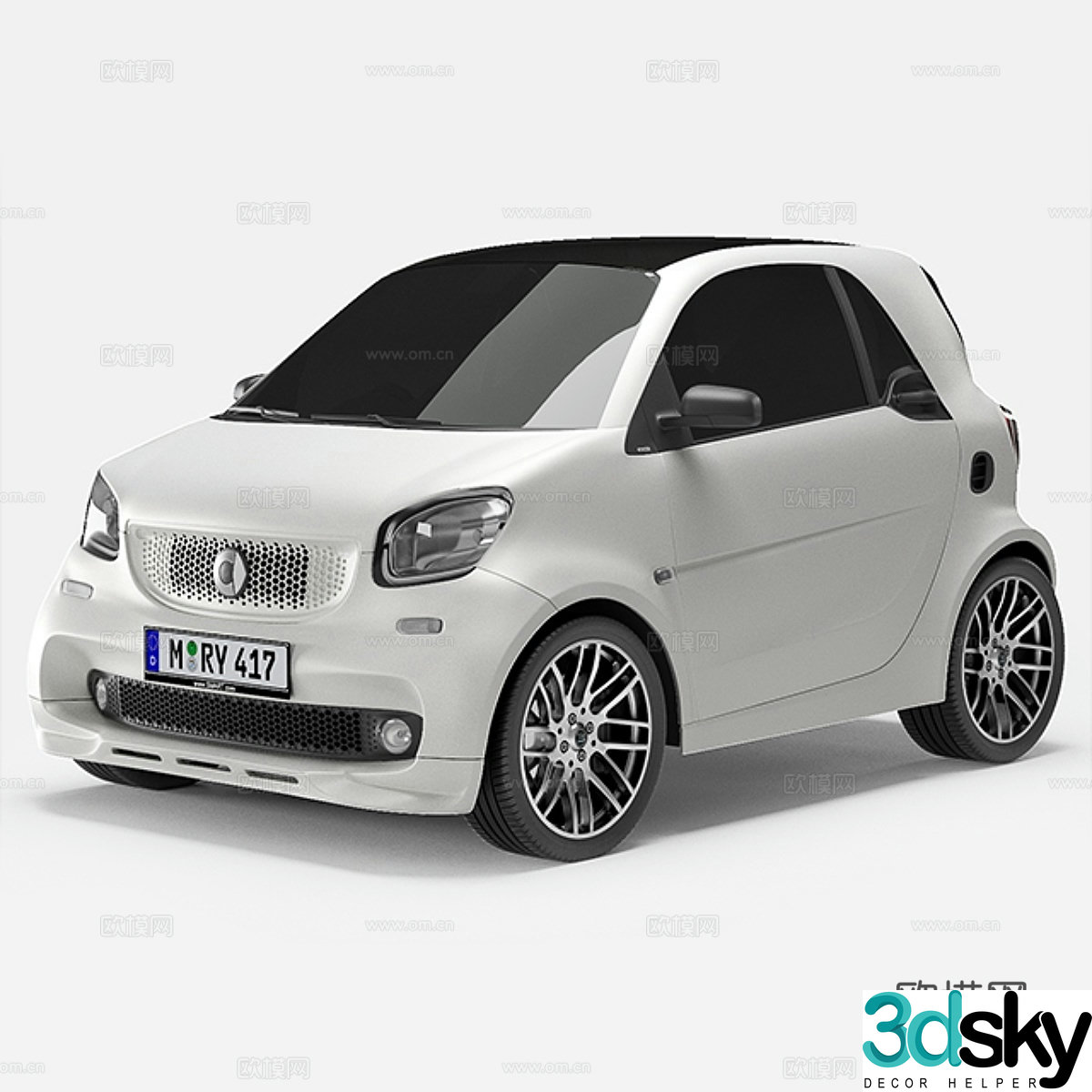 Smart Fortwo Brabus 3d model